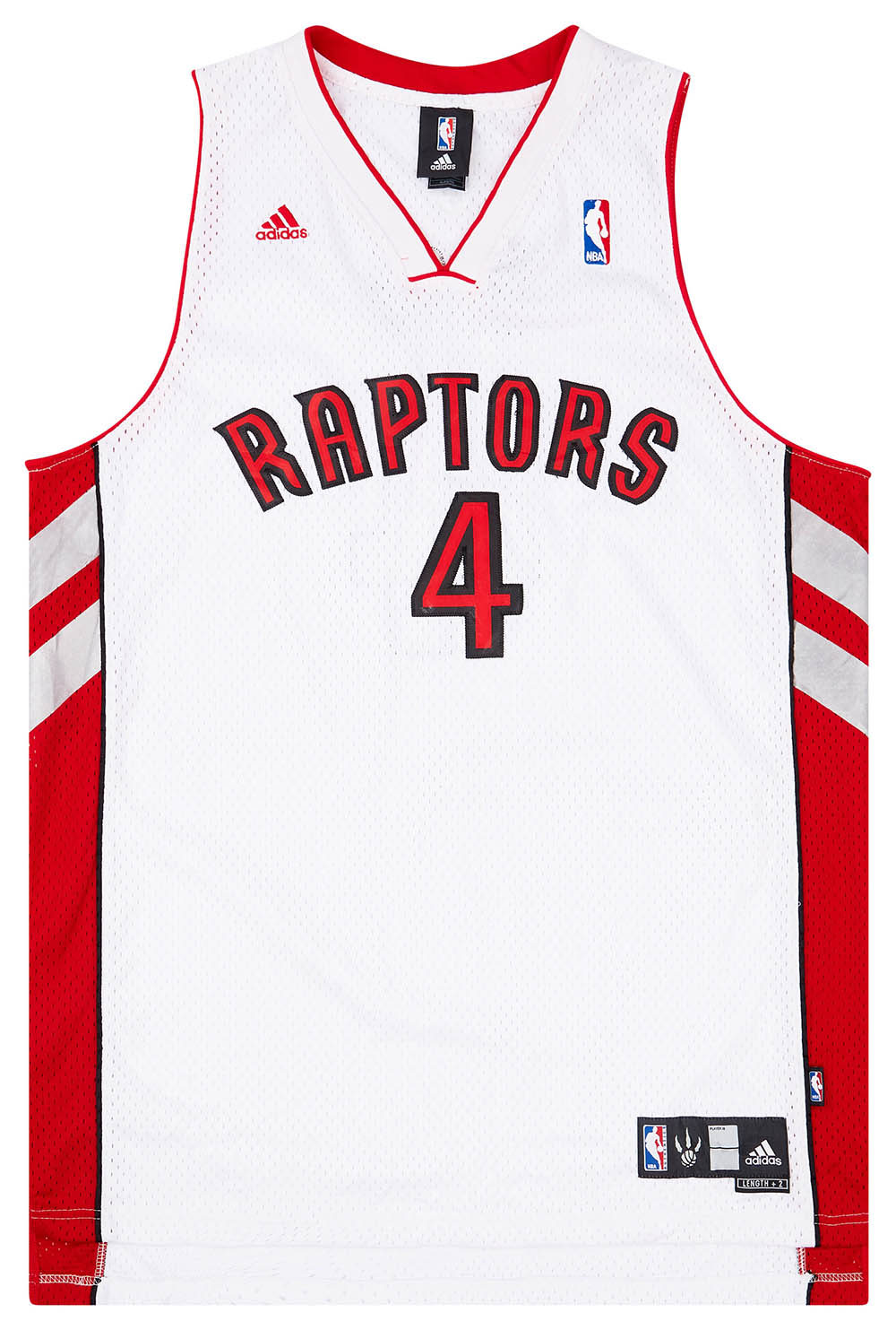 2006-10 Toronto Raptors Bosh #4 adidas Swingman Home Jersey (Excellent) XL