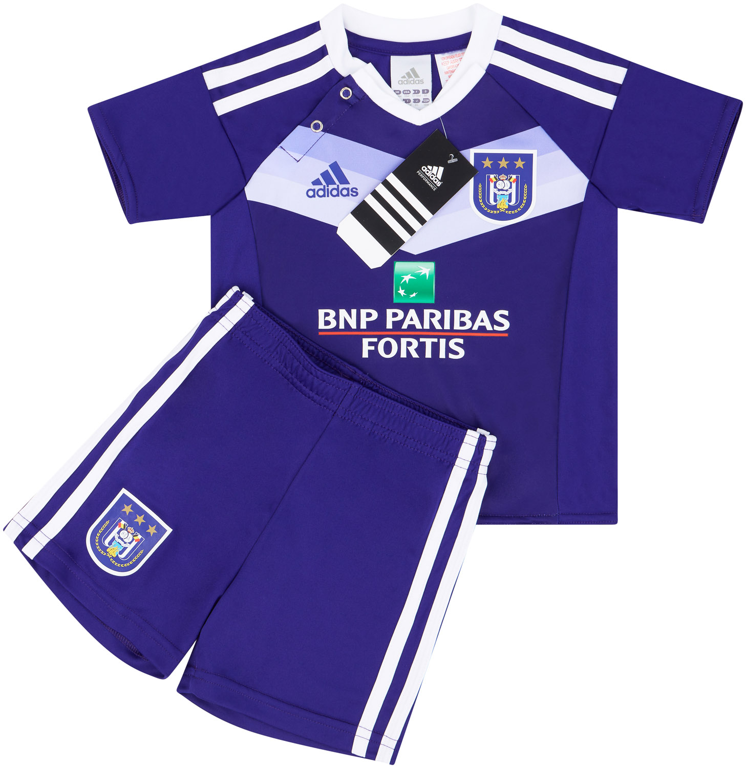 2016 17 Anderlecht Home Shirt Shorts Kit BABY