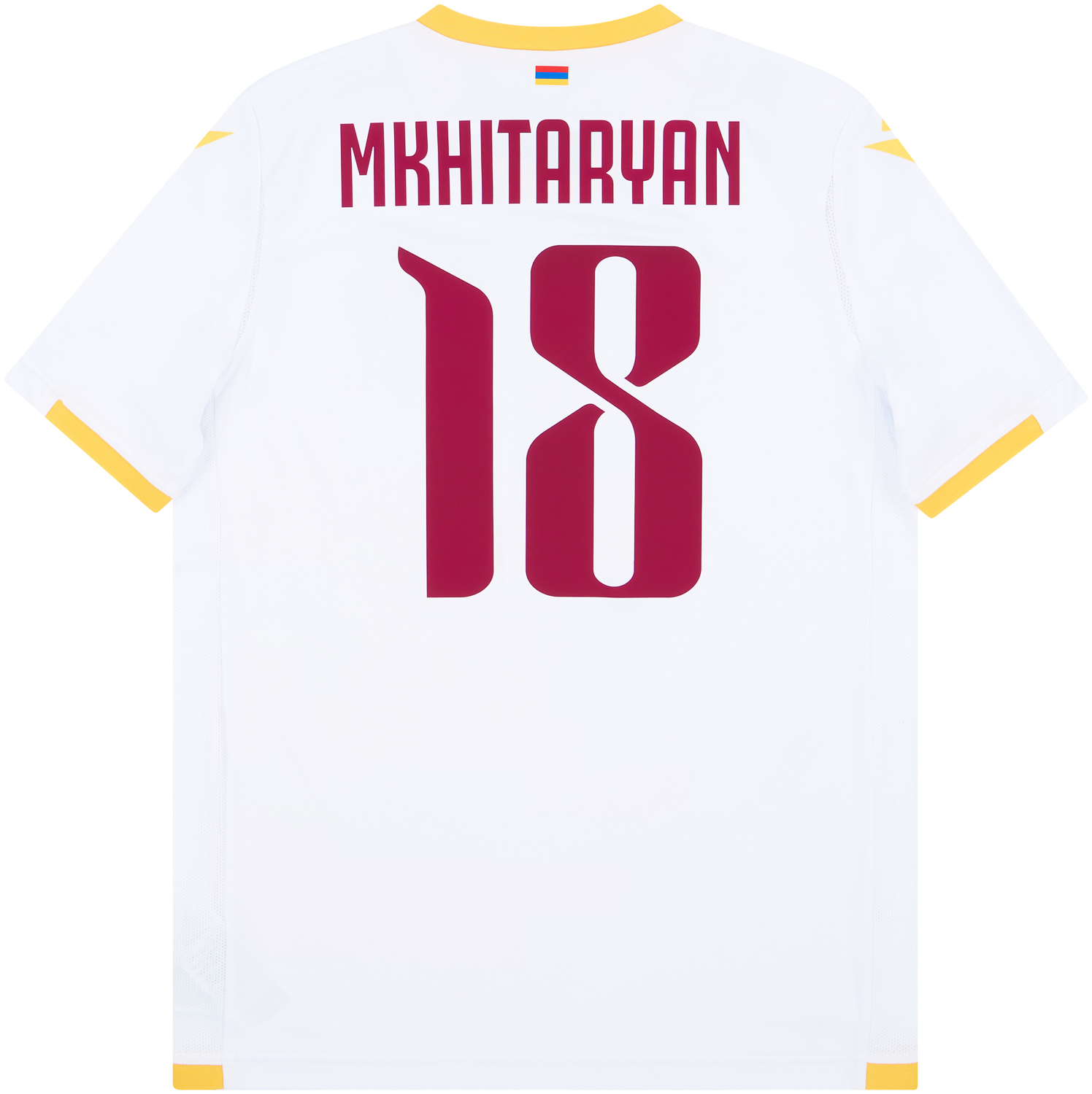 Roma 2020/21 Home Mkhitaryan #77 Jersey Name Set