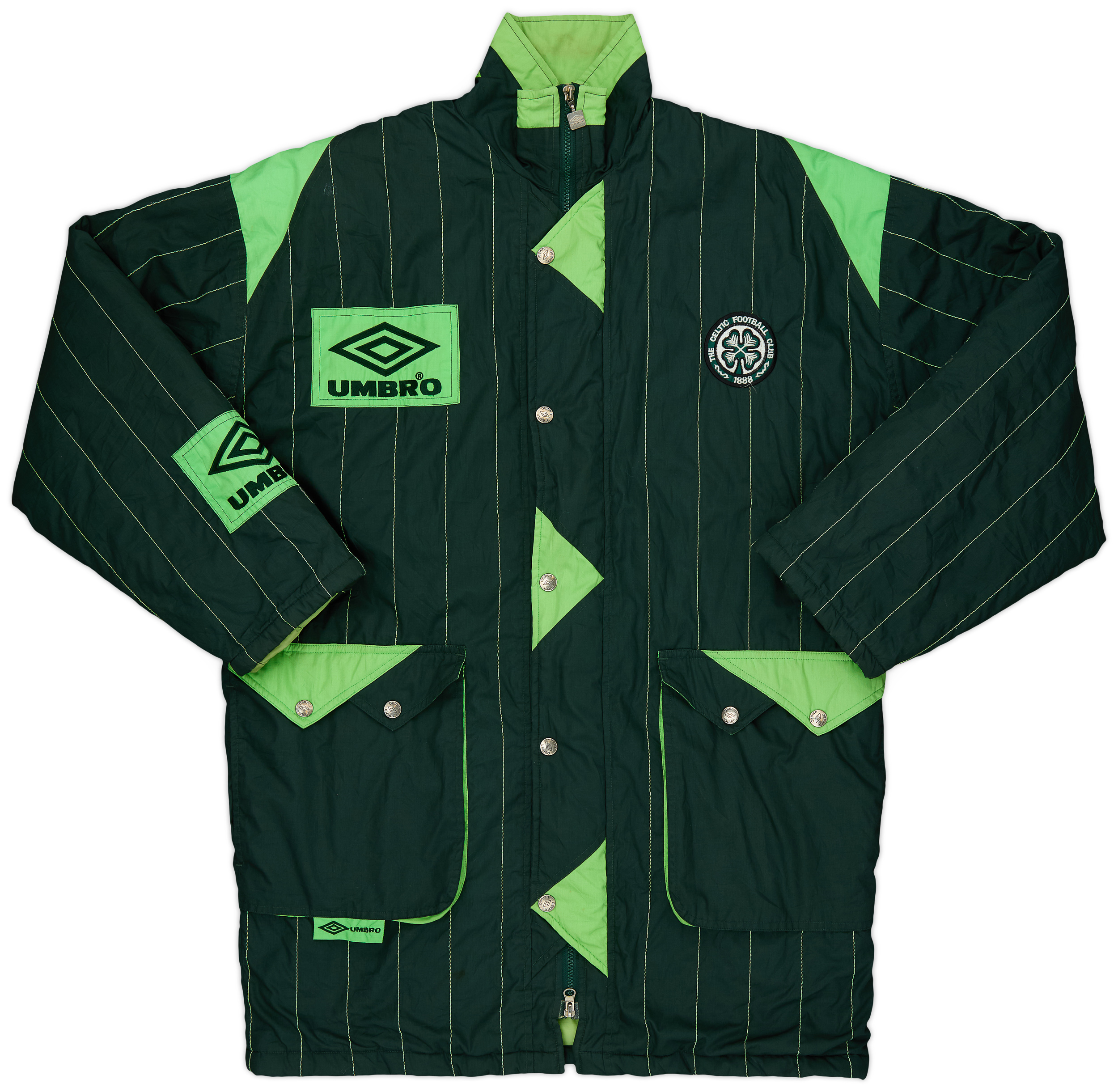 1994-95 Celtic Umbro Padded Bench Coat - 7/10 - (L)