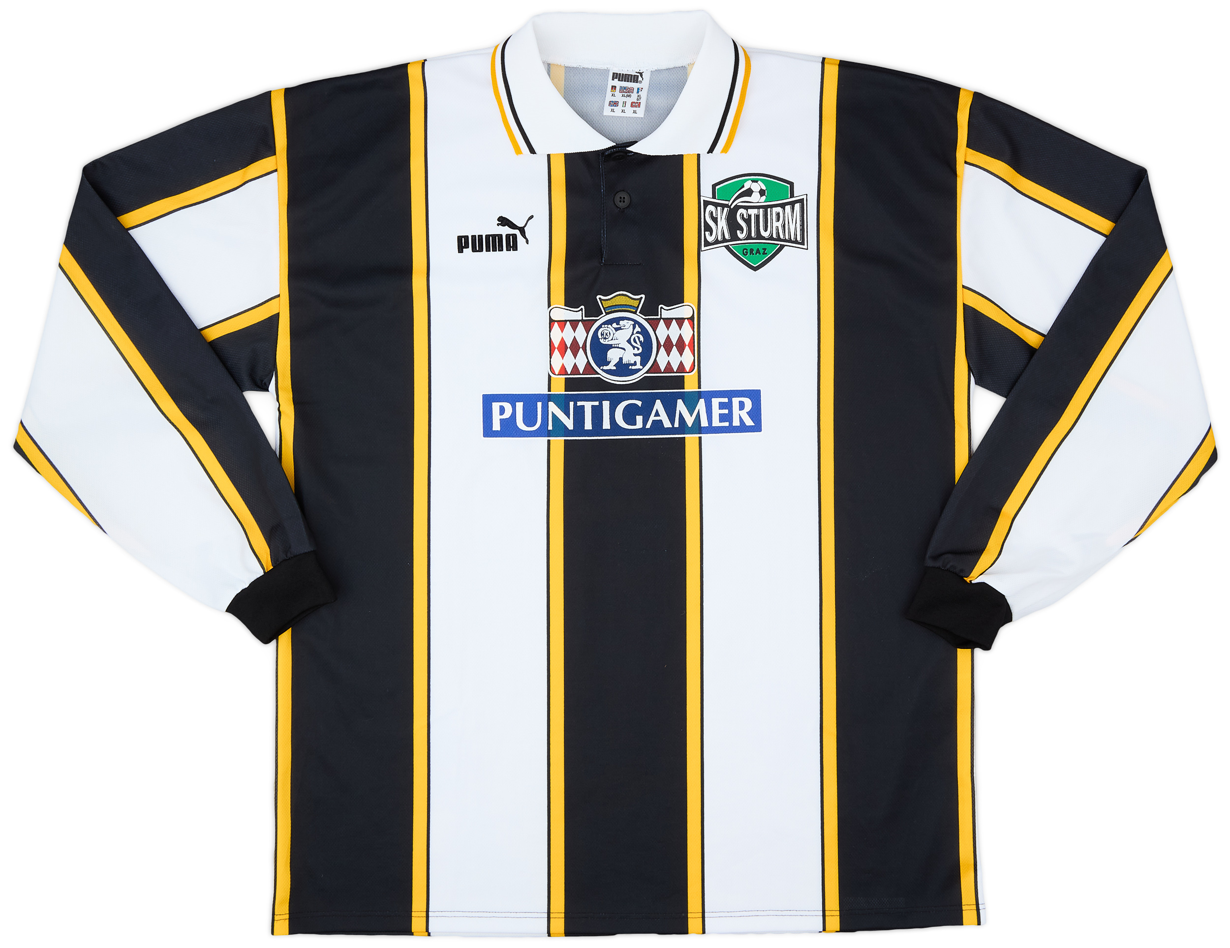 9 Maillot SK Sturm Graz 1996-1998 taille L Puntigamer maillot (w691