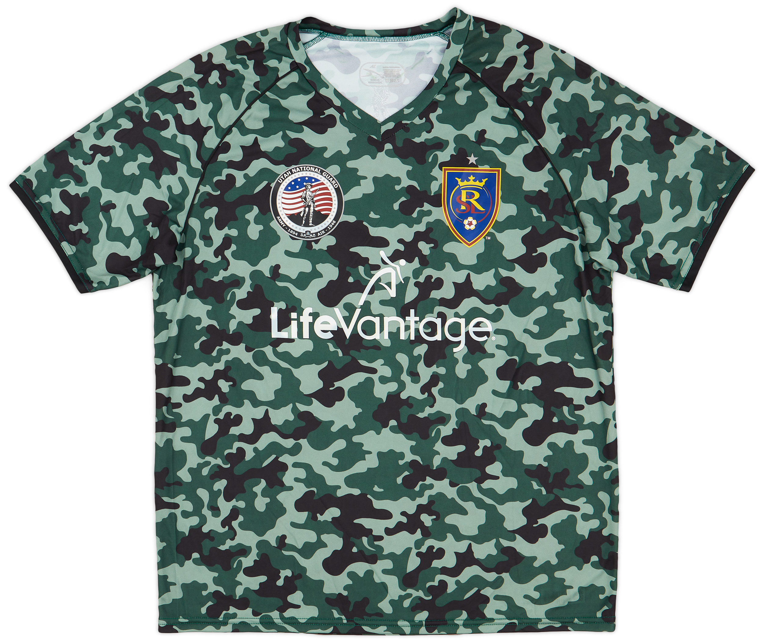 2015-18 Real Salt Lake Player Issue Military Appreciation Warm Up Shirt #12