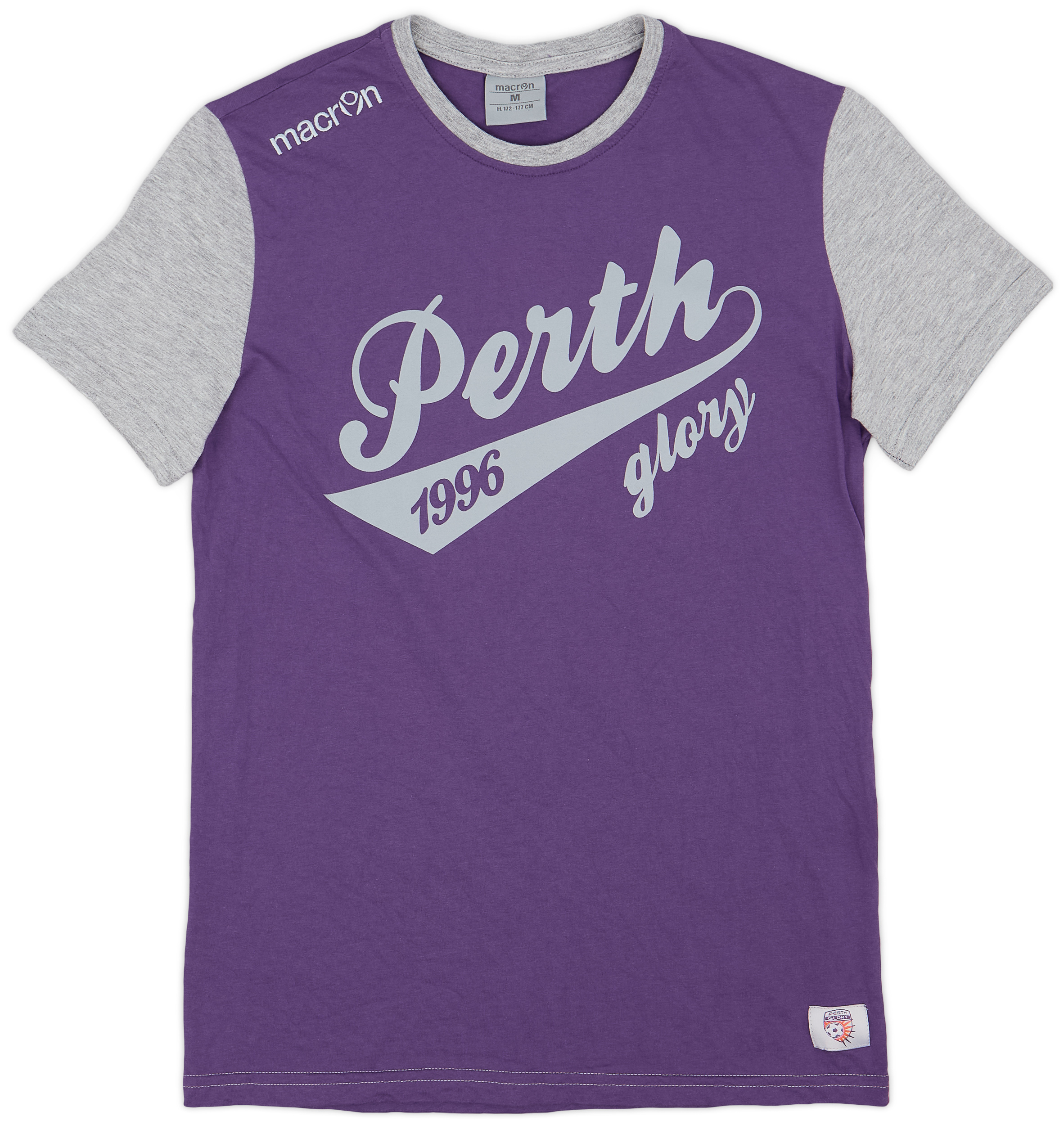 2016-17 Perth Glory Macron Graphic Tee - 9/10 - (M)
