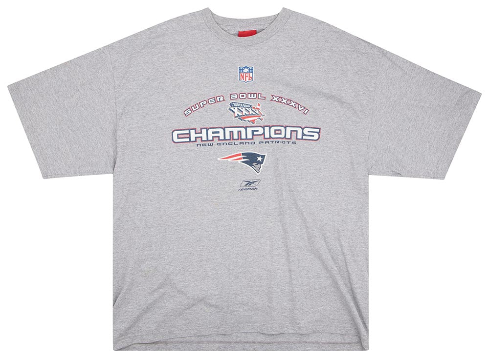 2002 New England Patriots Super Bowl XXXVI Champions Reebok 2002 New England Patriots Super Bowl XXXVI Champions Reebok