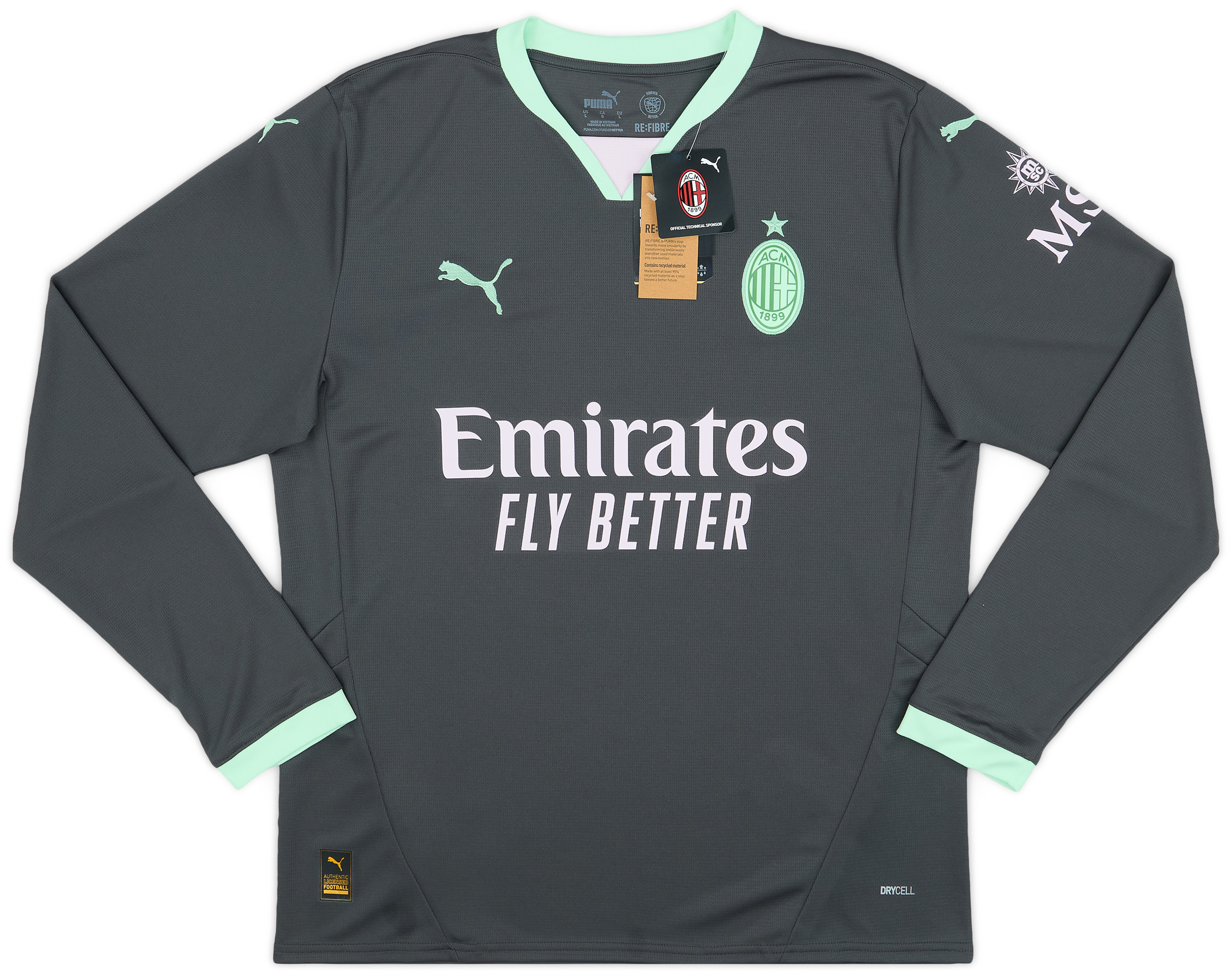 2024-25 AC Milan Away L/S Shirt Rafa Leao #10
