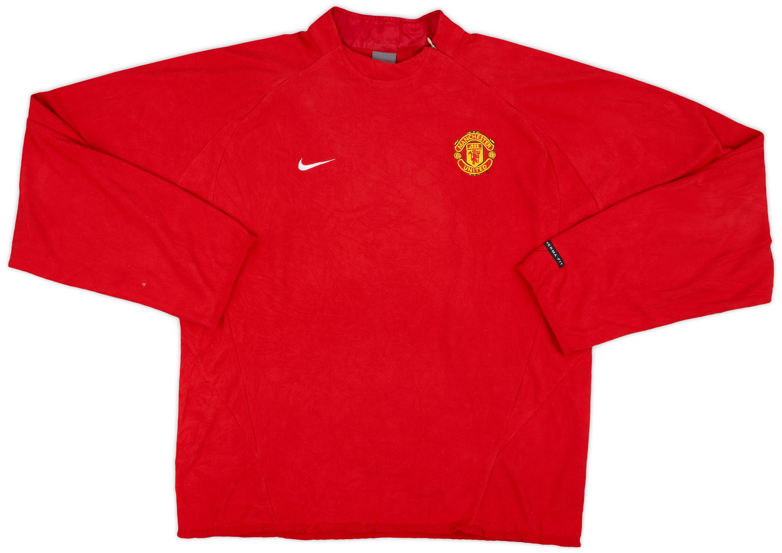 2006-07 Manchester United Nike 1/4 Zip Drill Top - 9/10 - (S)
