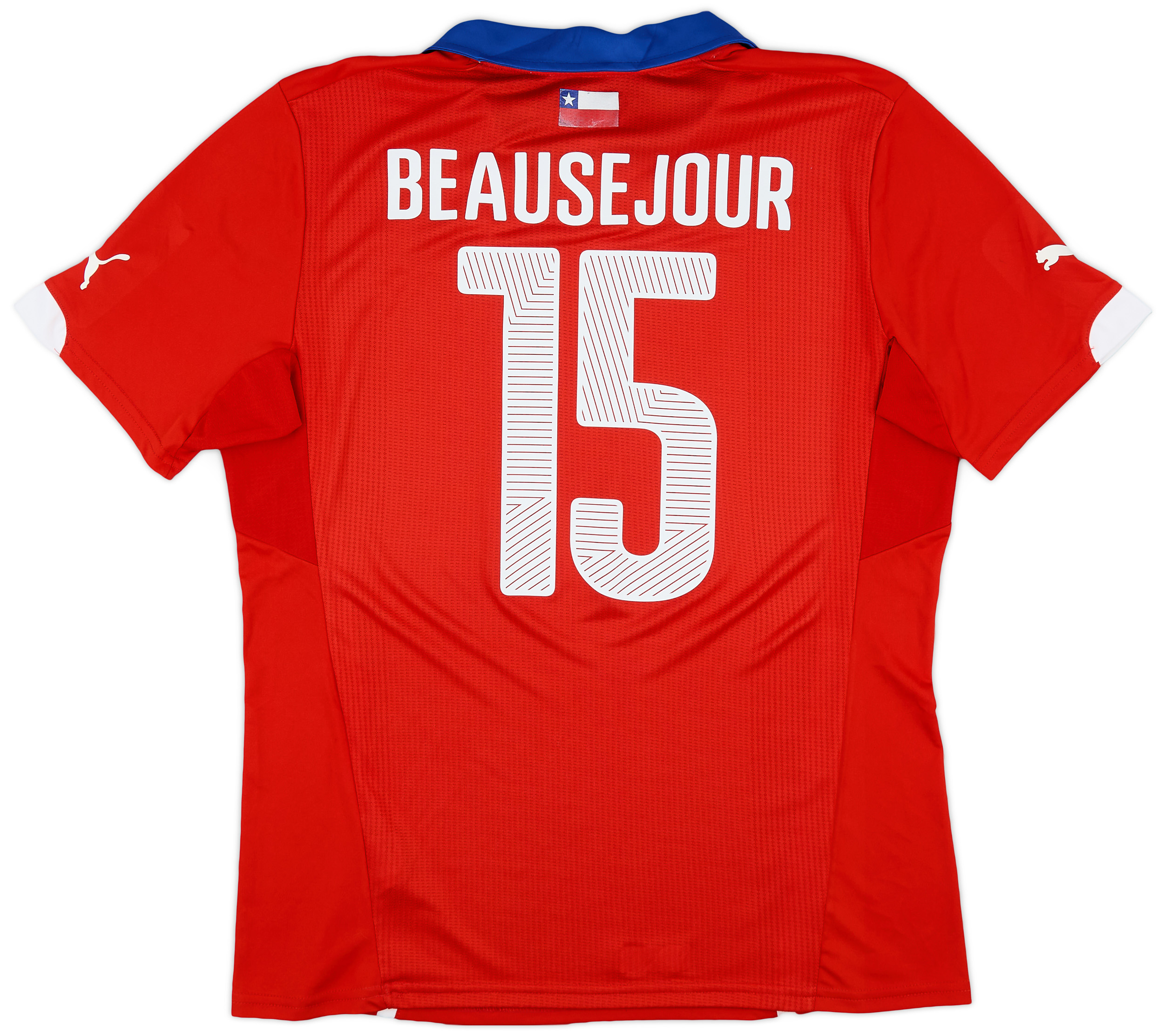 2014-15 Chile Home Shirt Beausejour #15 - 8/10 - (XL)