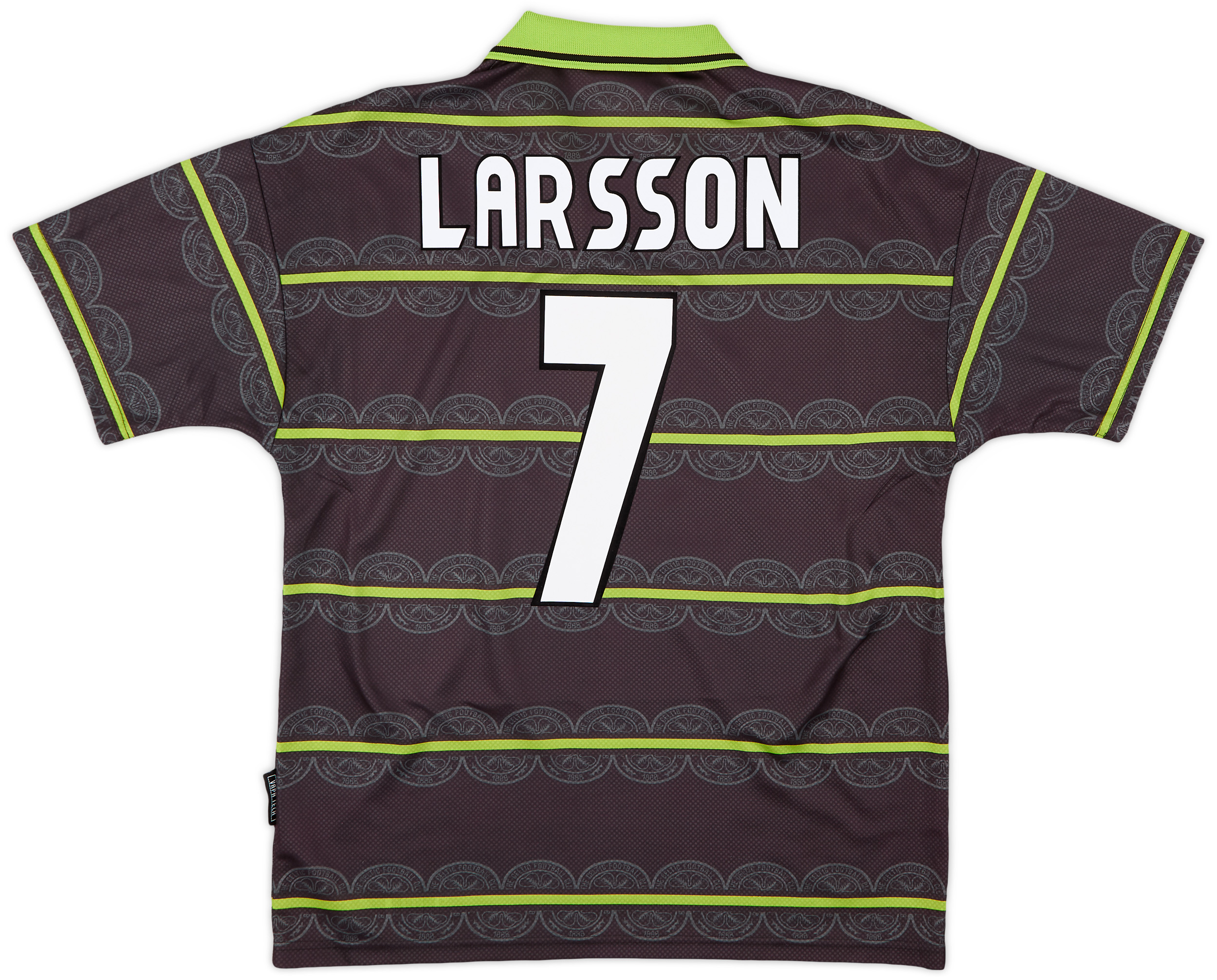 ウェア Celtic 1998/99 Home Uniform #7 LARSSON b30d8a6238c10a18aaed576ffa57f1