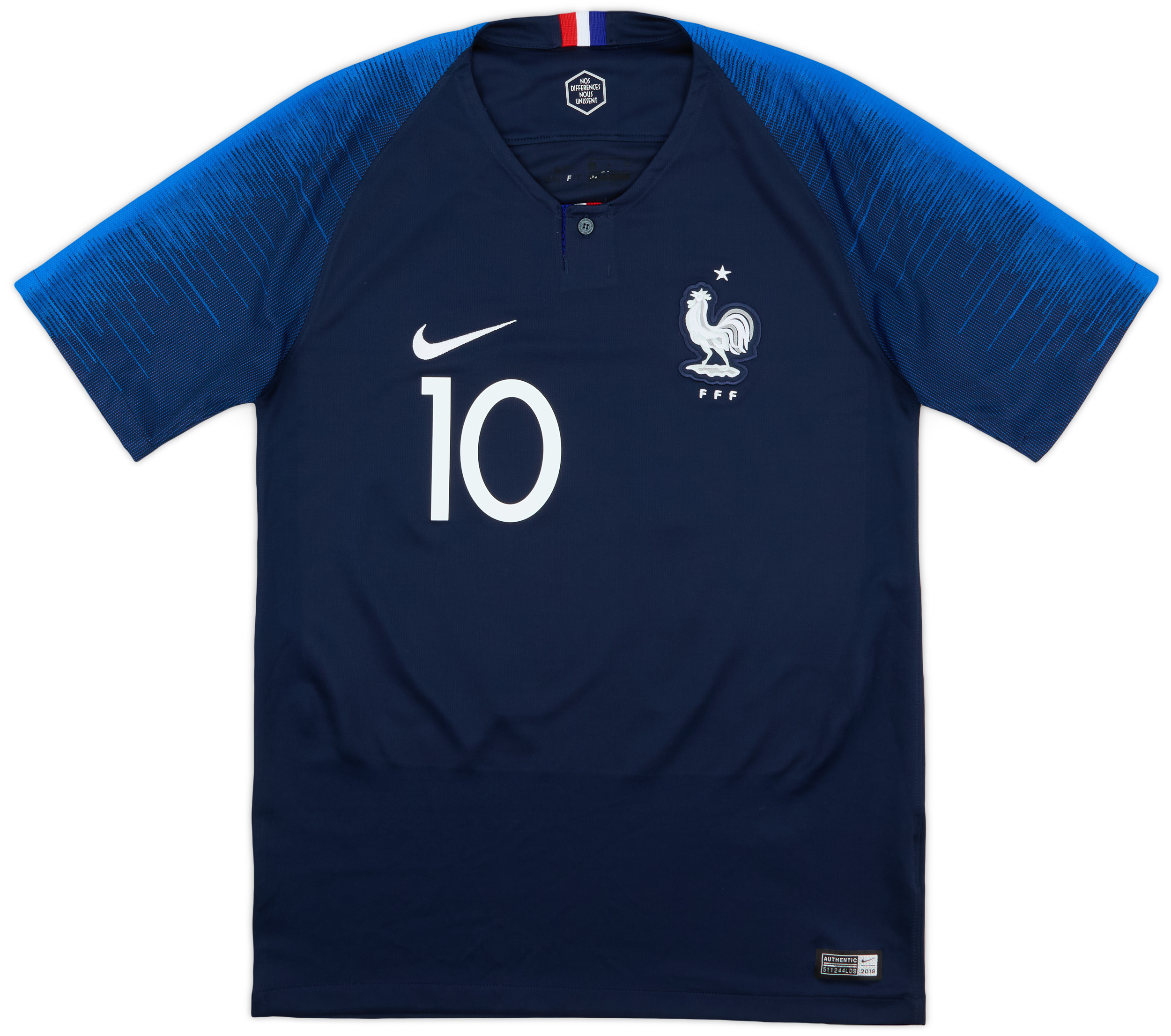 2018 France Home Shirt Mbappe 10 9 10 S