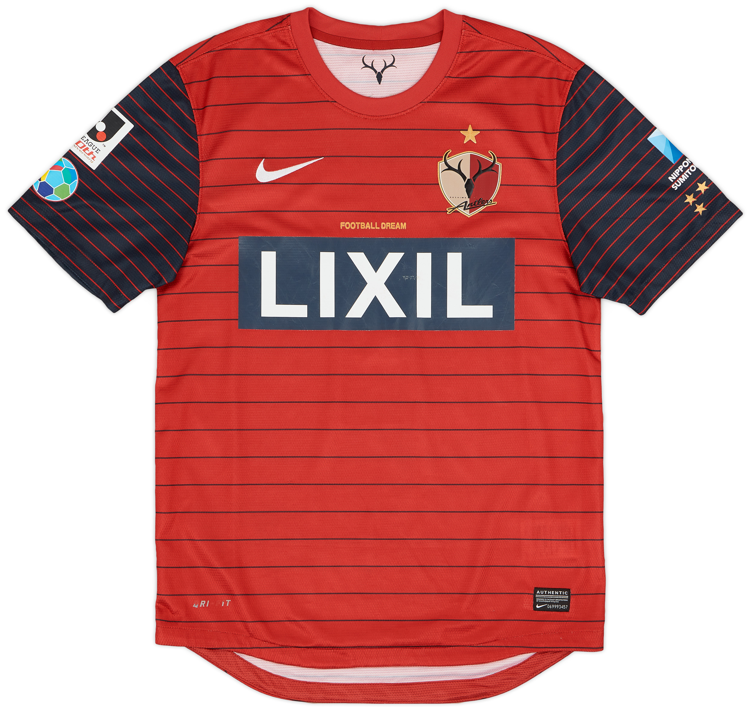Kashima Antlers DRI-FIT シャツ XL 2002-03 Kashima Antlers Home Shirt - 4/10 - (L)