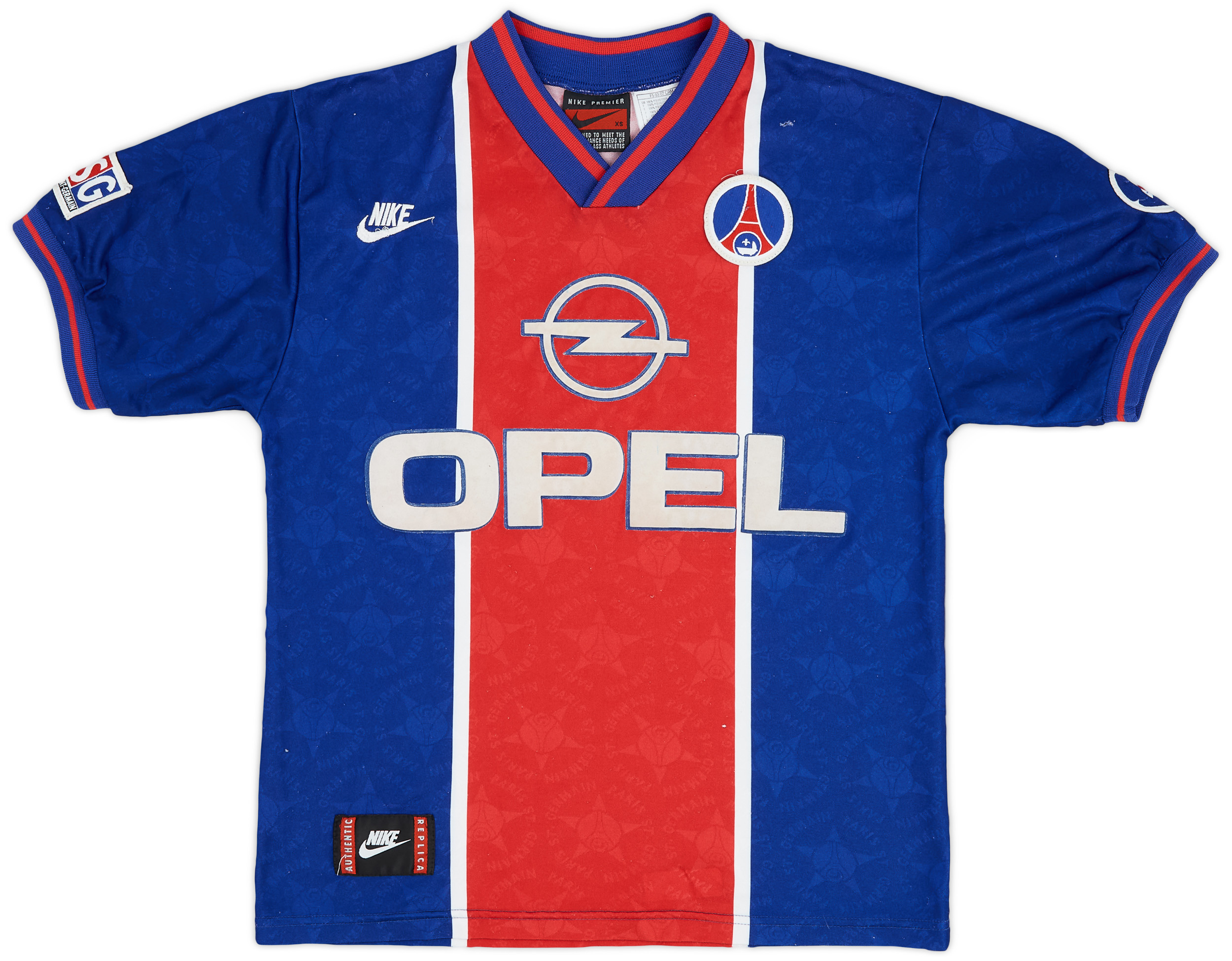 1995 96 Paris Saint Germain Home Shirt 6 10 XS