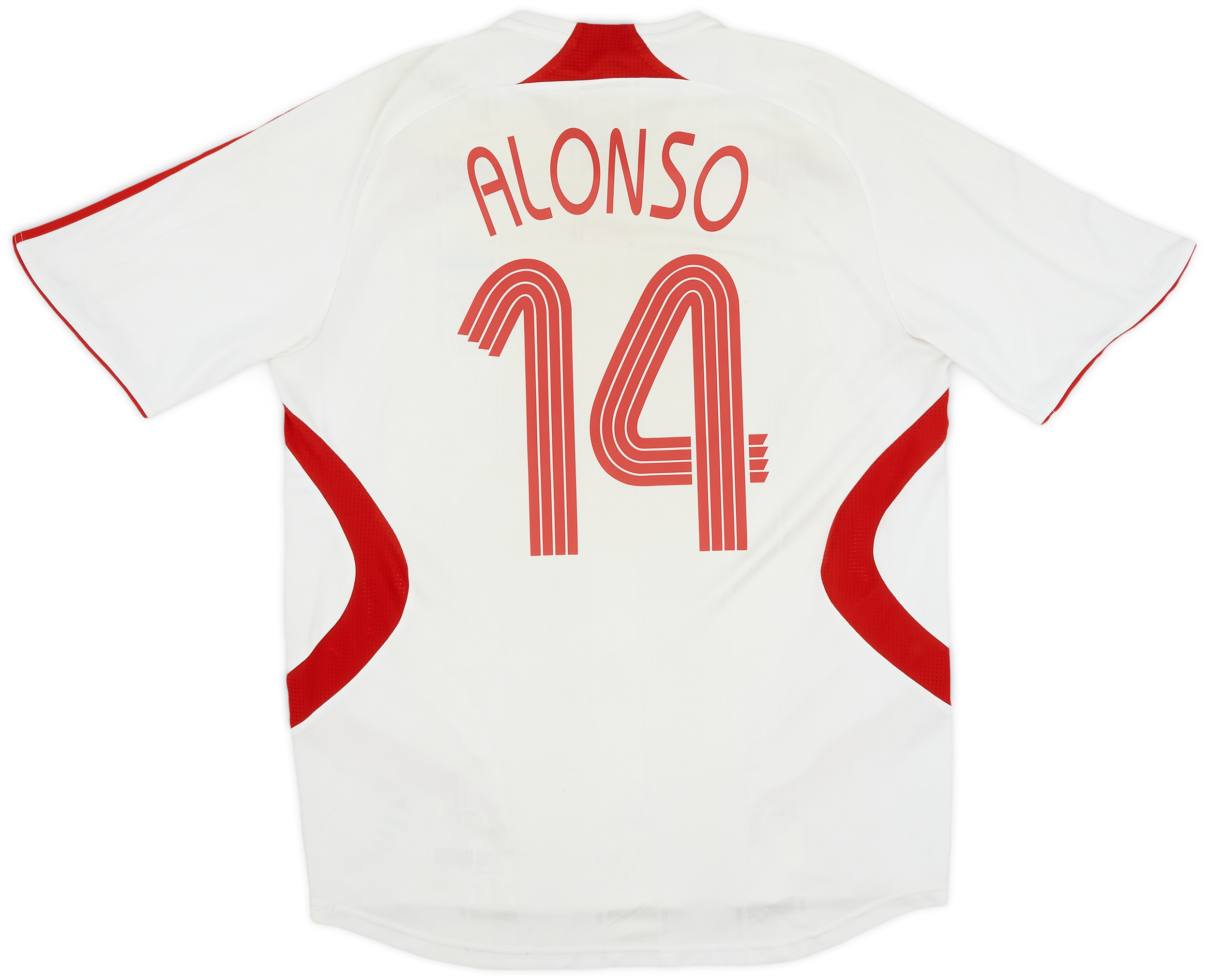 2007-08 Liverpool Away Shirt Alonso #14 - 6/10 - (L)