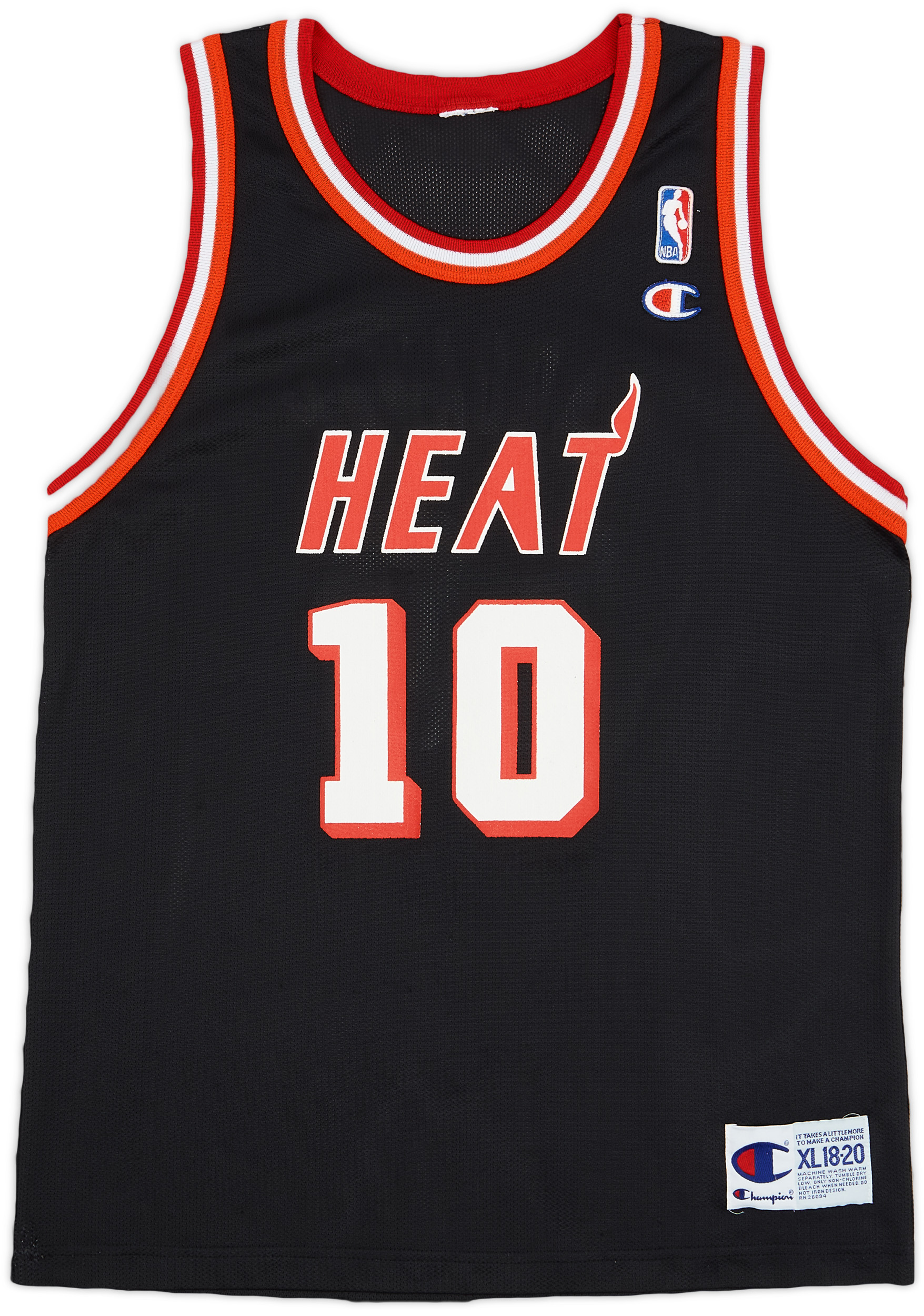1996-99 Miami Heat Hardaway #10 Champion Away Jersey - 8/10 - (XL.Boys)