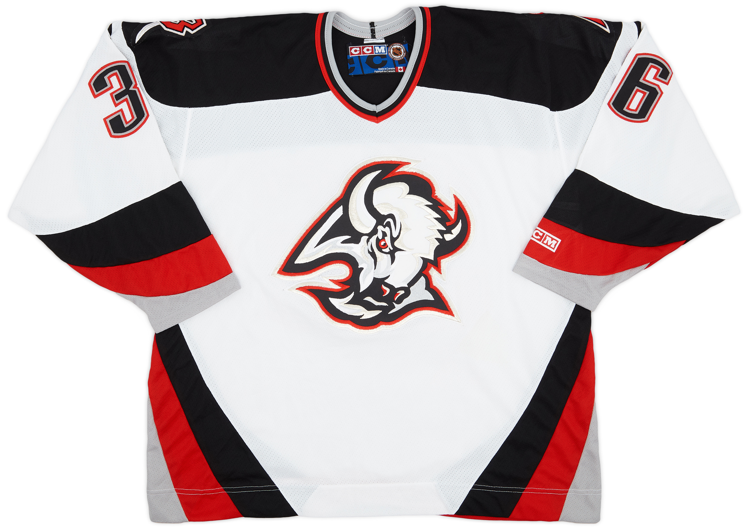 1998-99 Buffalo Sabres Barnaby #36 CCM Home Jersey - 9/10 - (XL)