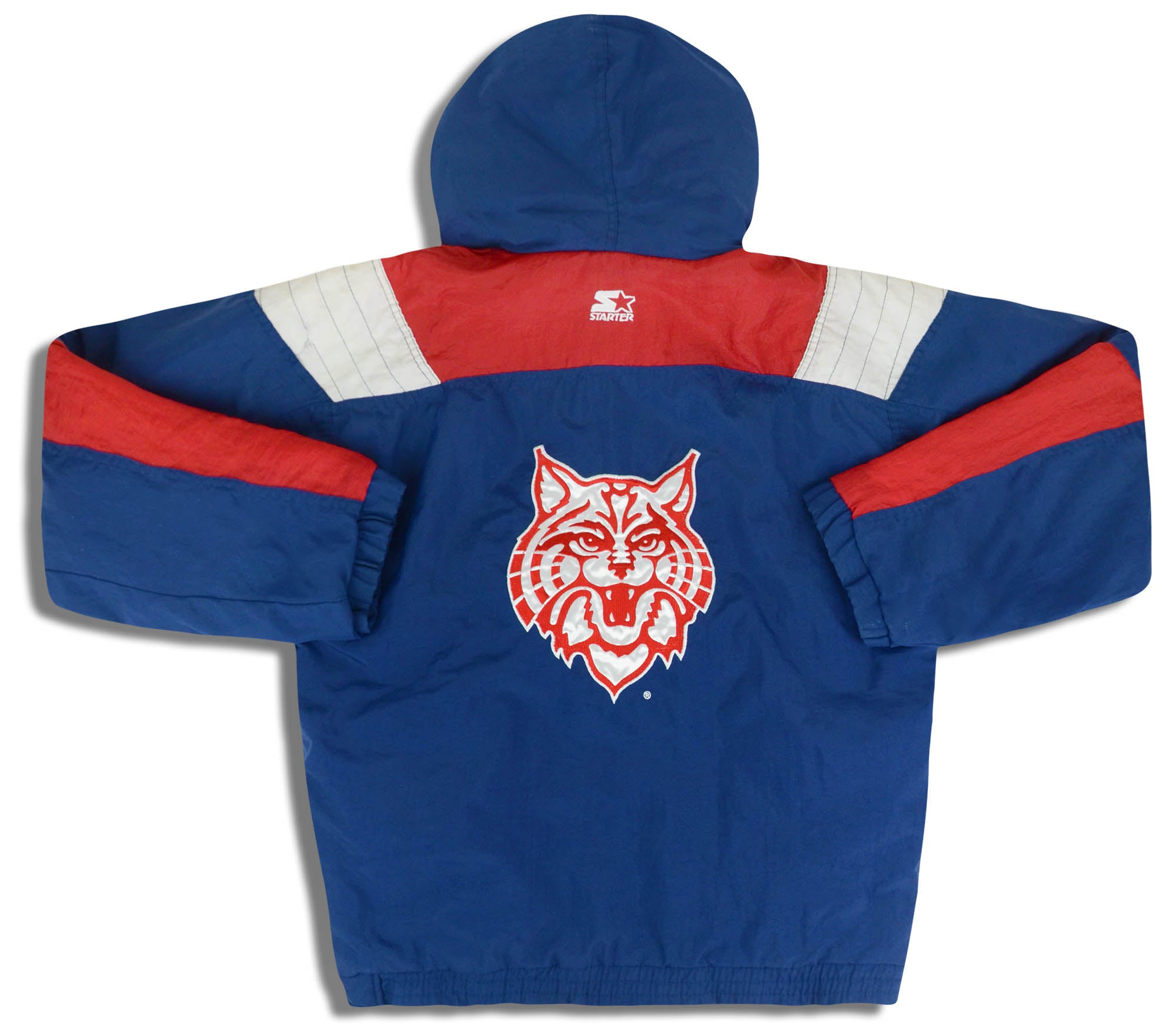 ★90s USA製TSi ARIZONA WILD CATSプルオーバーパーカー 1990s Arizona Wildcats Starter Jacket S