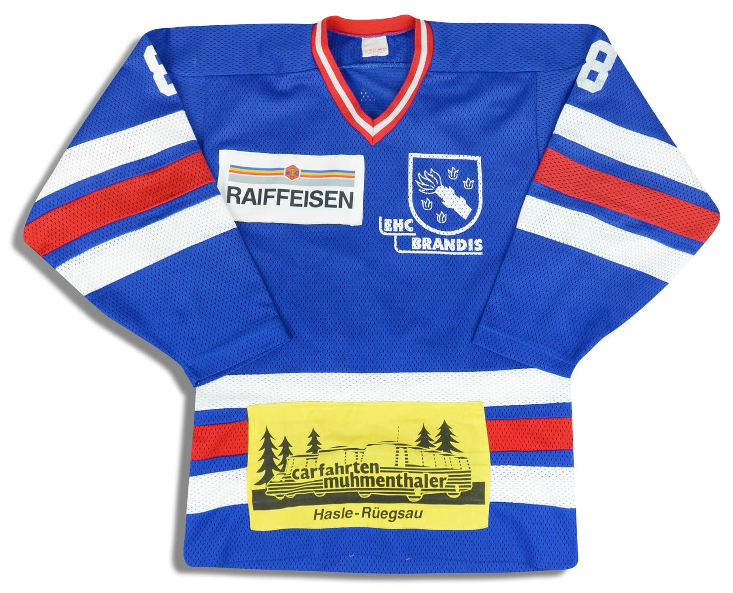 1980s EHC Brandis #8 Jersey (Home) L