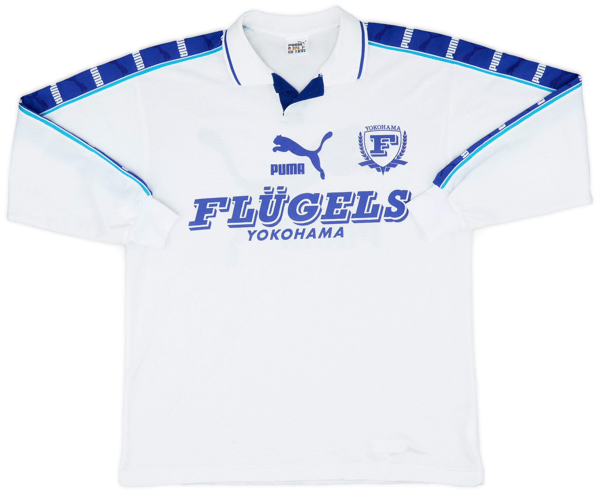 PUMA AS FLÜGELS ユニフォーム 1997-98 Yokohama Flugels Puma Training L/S Shirt - 9/10 - (L)