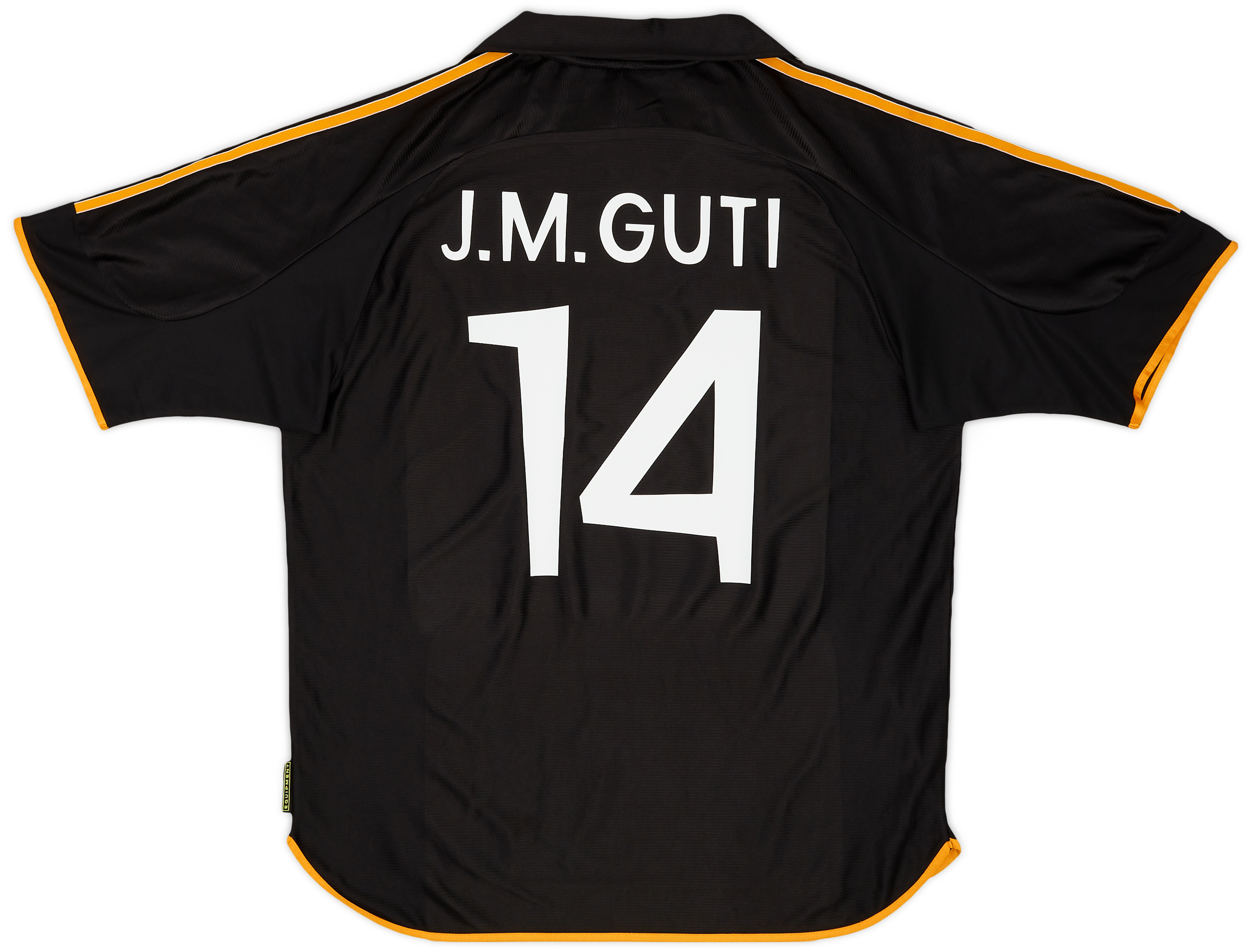 REAL MADRID 14 GUTI　長袖ユニフォーム 1999-01 Real Madrid Away Shirt J.M.Guti #14 - 8/10 - (XXL)