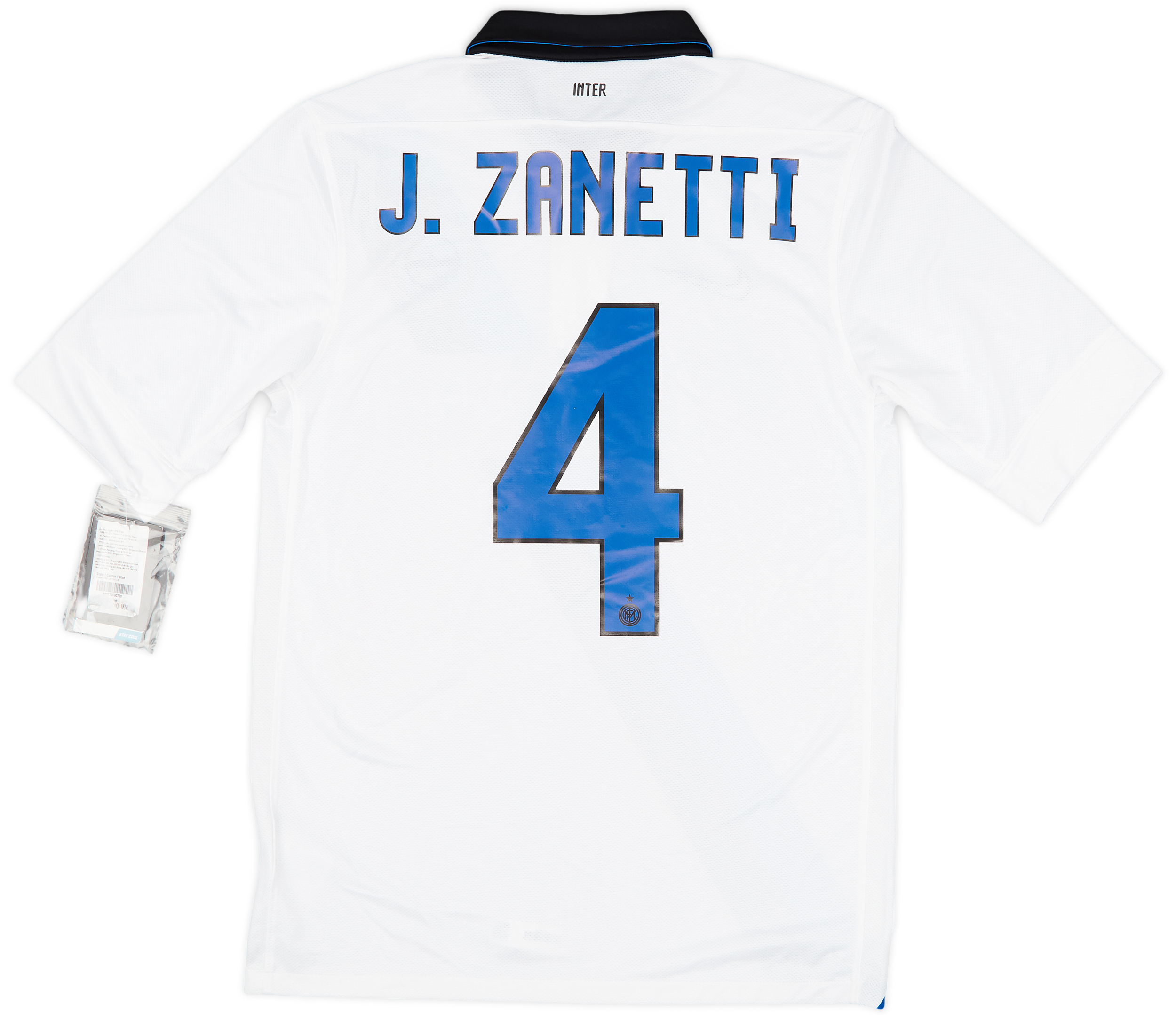 inter 10-11 ユニフォーム #4 J.ZANETTI フルパッチ