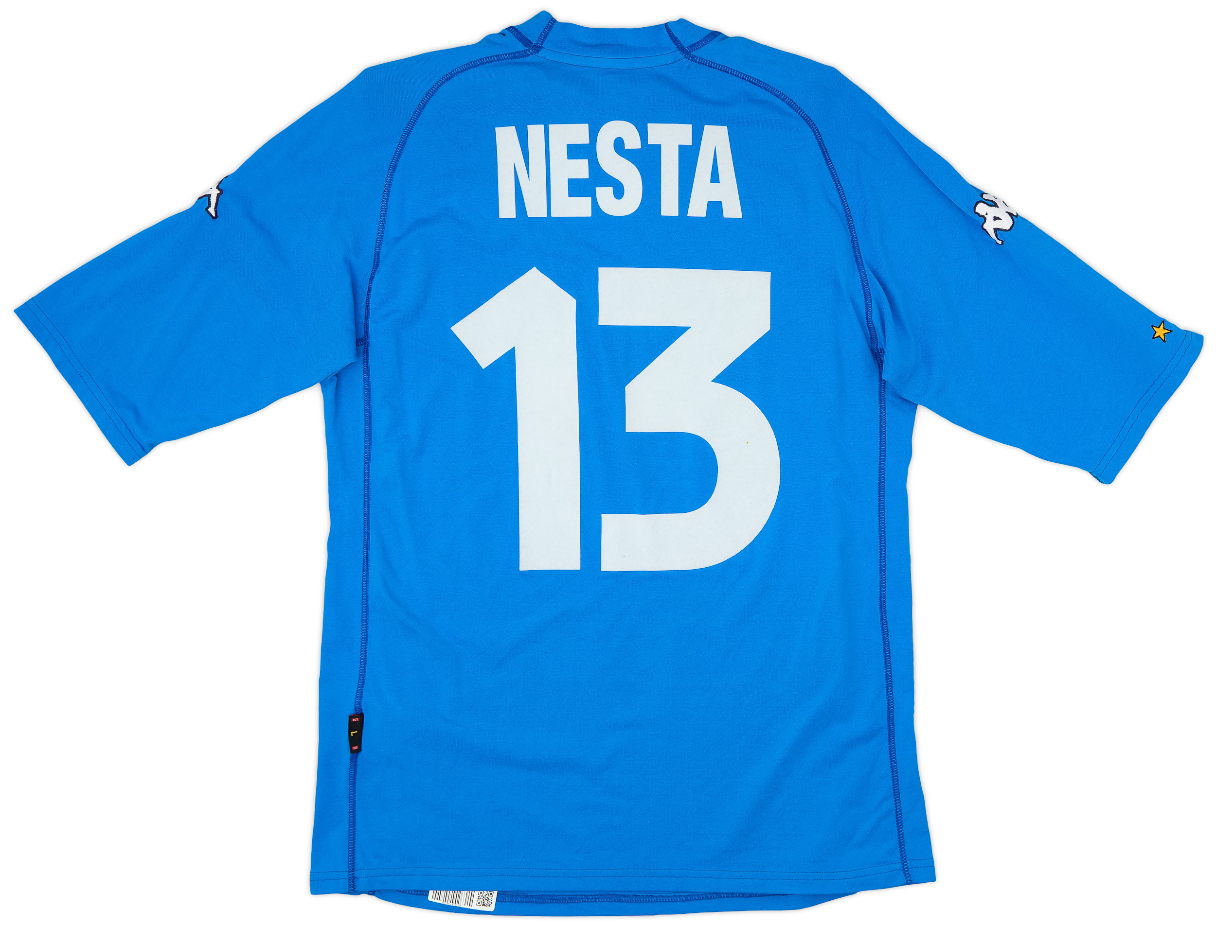イタリア代表 2000 #13 ネスタ ユニフォーム 2000-01 Italy Home Shirt Nesta #13 - 8/10 - (L)