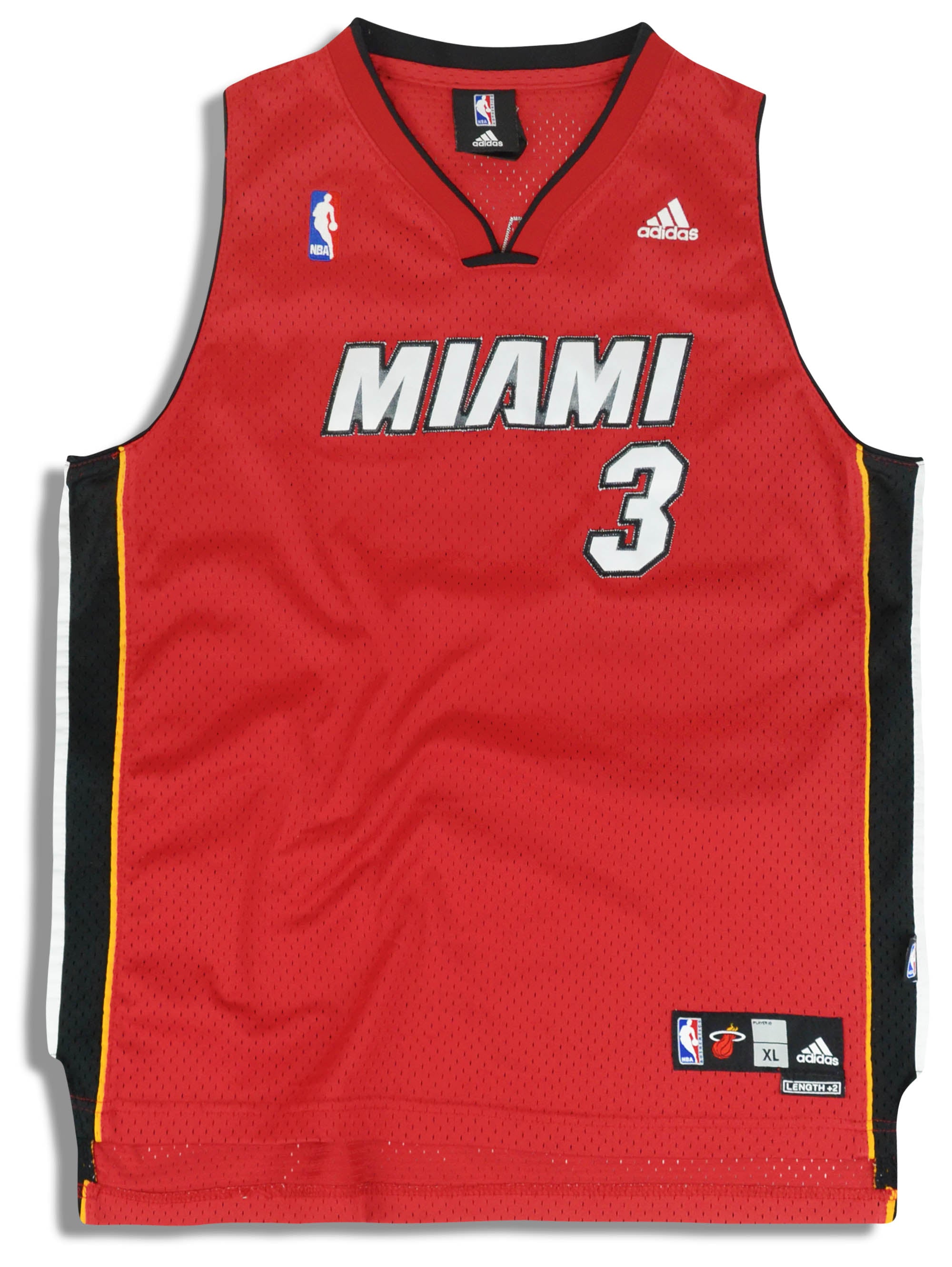 2006-10 Miami Heat Wade #3 adidas Swingman Jersey (Alternate) Y