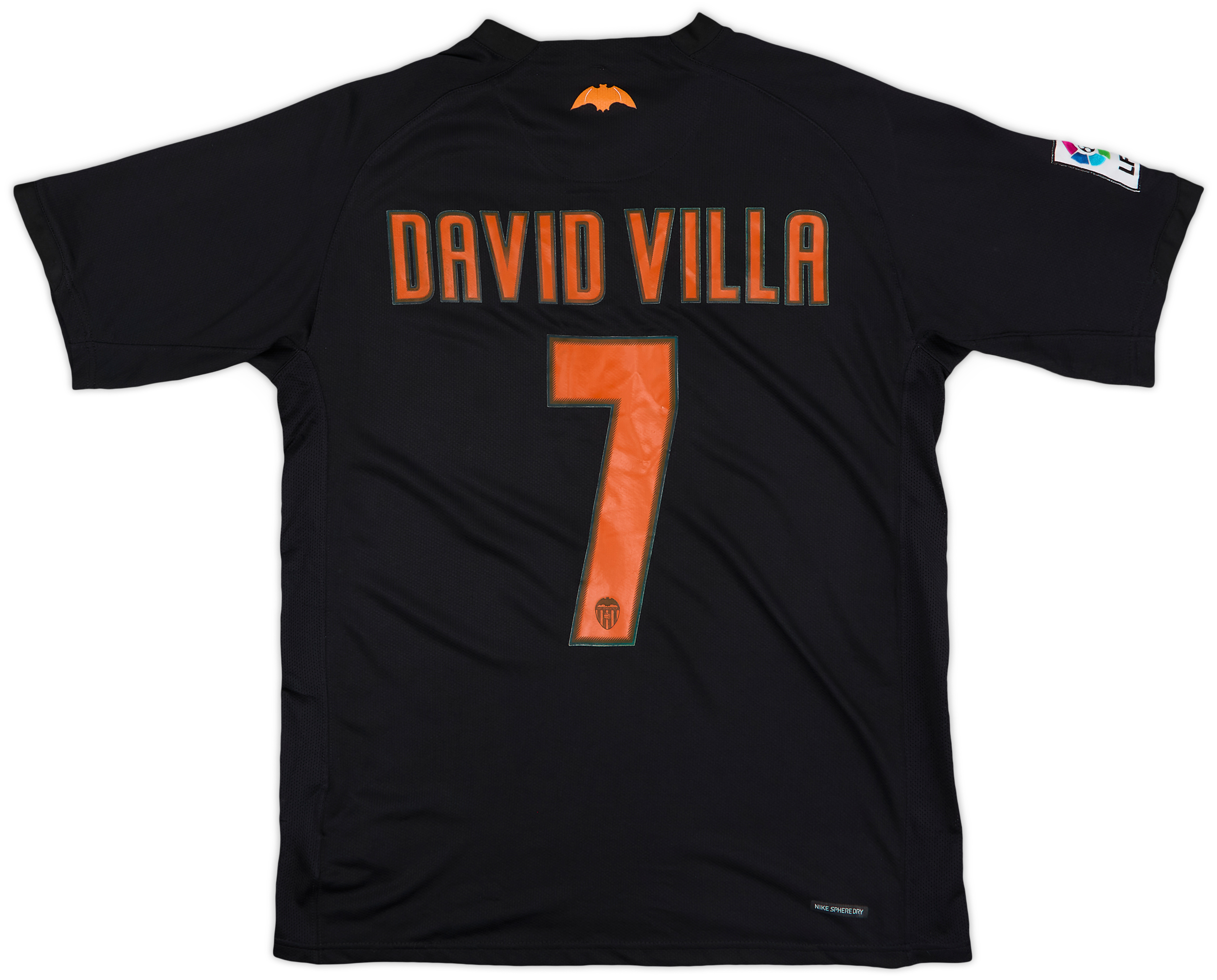 2006-07 Valencia Away Shirt David Villa #7 - 7/10 - (M)