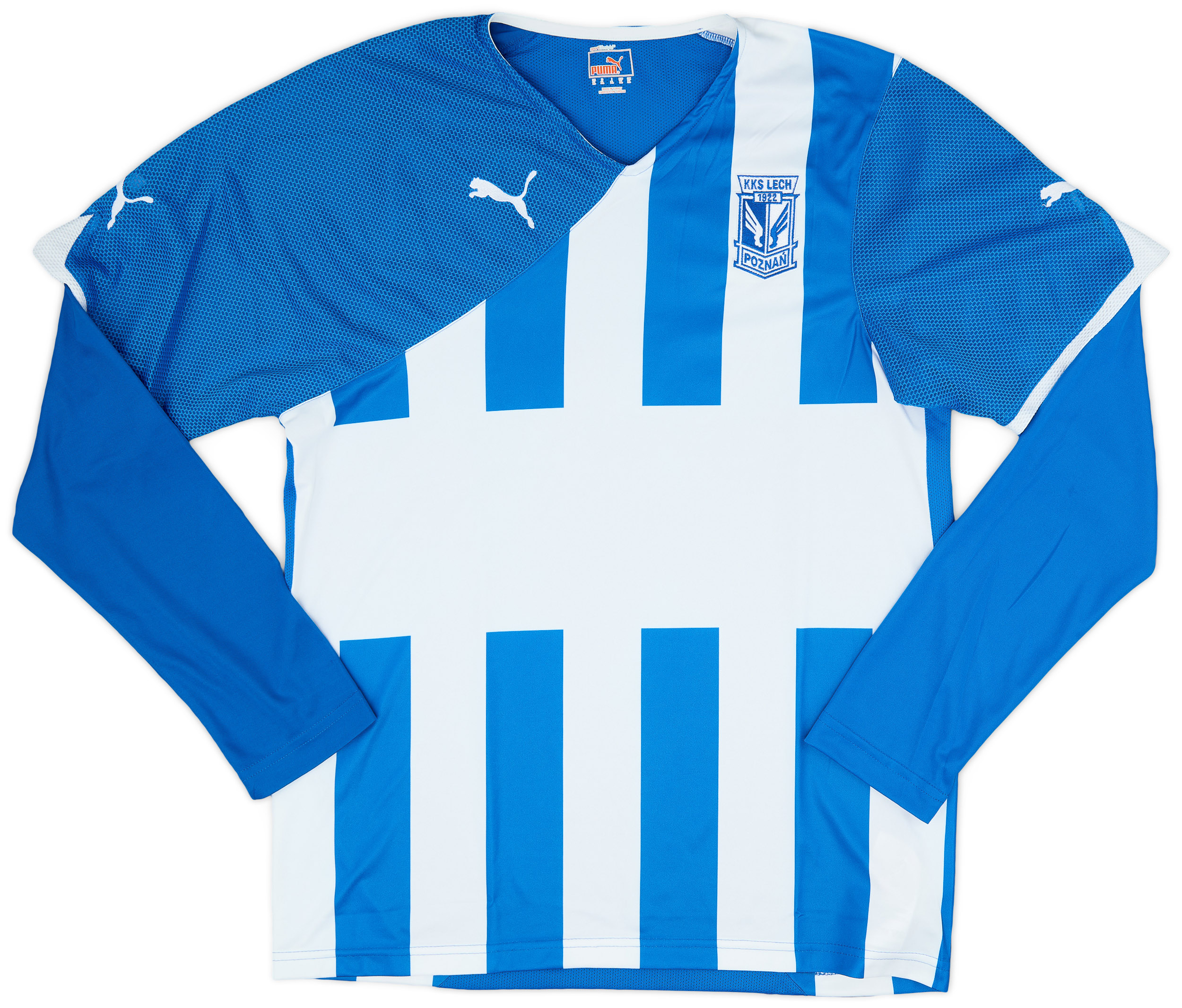 2011-12 Lech Poznan Home L/S Shirt - 8/10 - (XL)