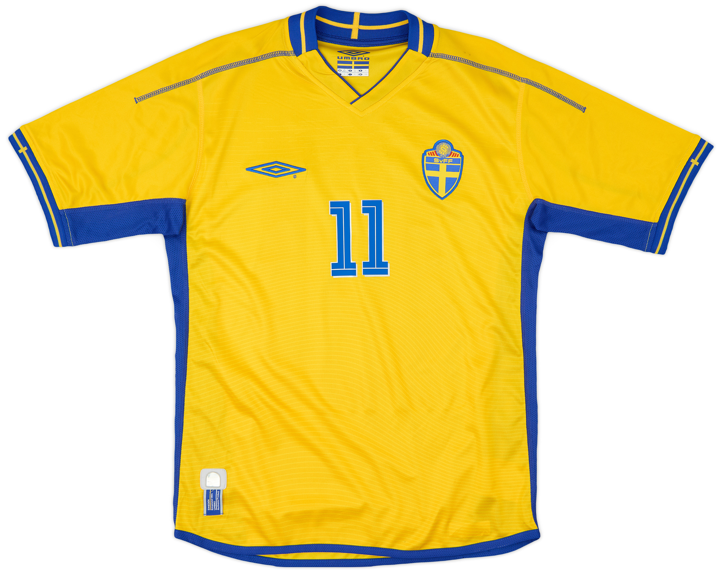 2003-04 Sweden Home Shirt Larsson #11 - 8/10 - (S)