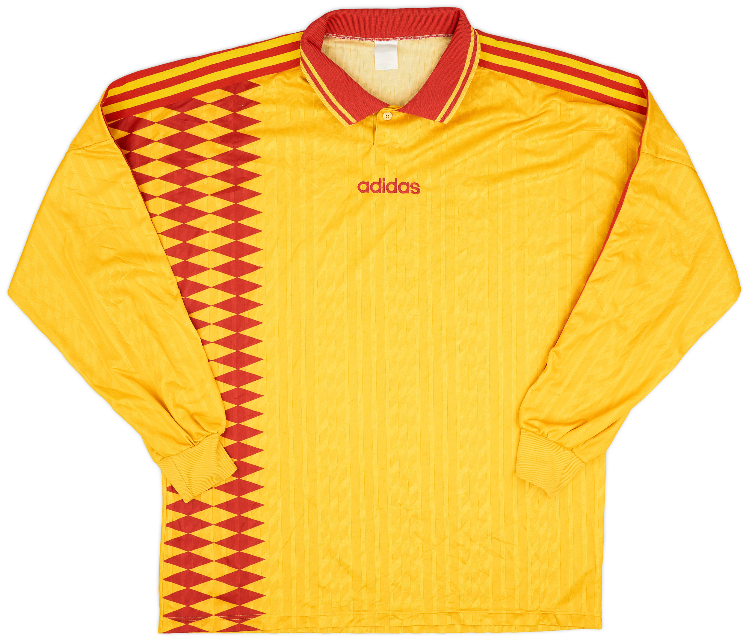 1994-96 adidas Template L/S Shirt - 9/10 - (XL)