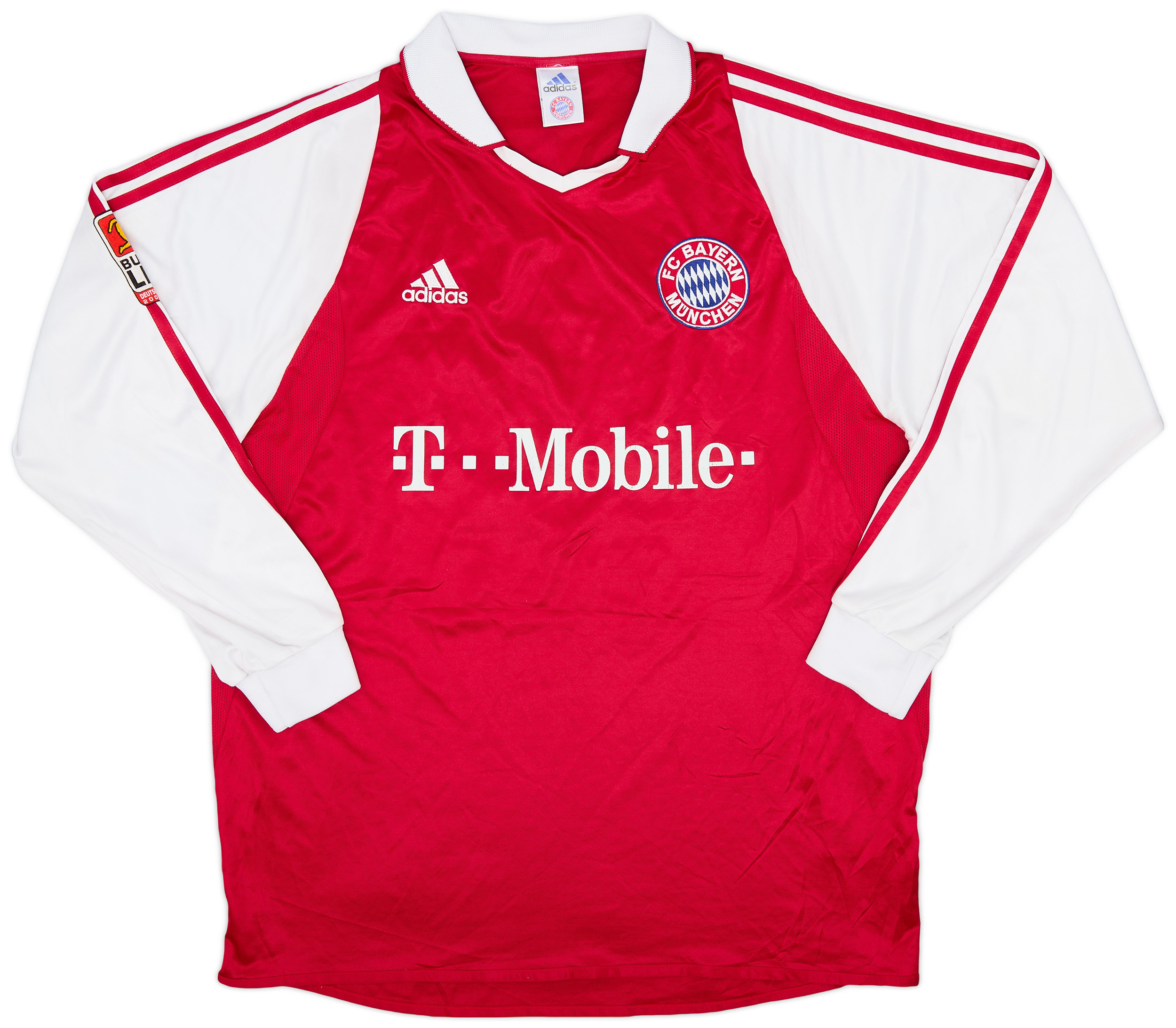 2003-04 Bayern Munich Home L/S Shirt Makaay #10 - 5/10 - (L)