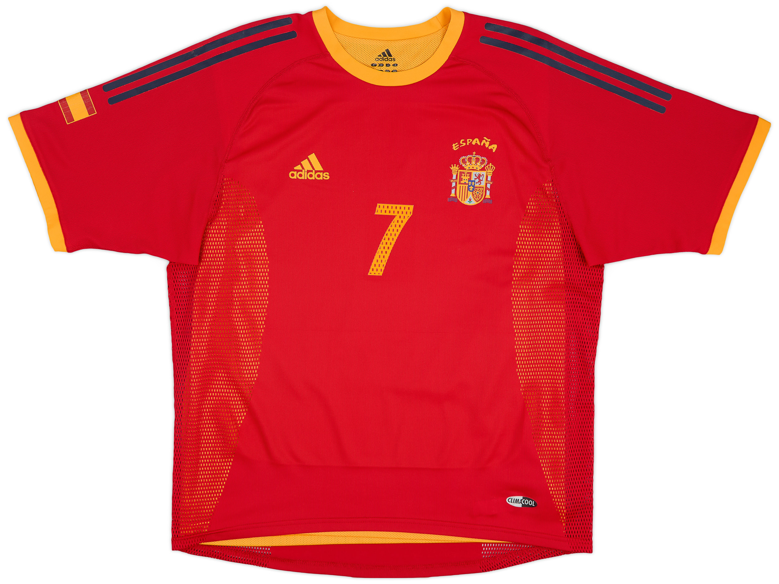2002-04 Spain Player Issue Home Shirt Raul #7 - 7/10 - (L)