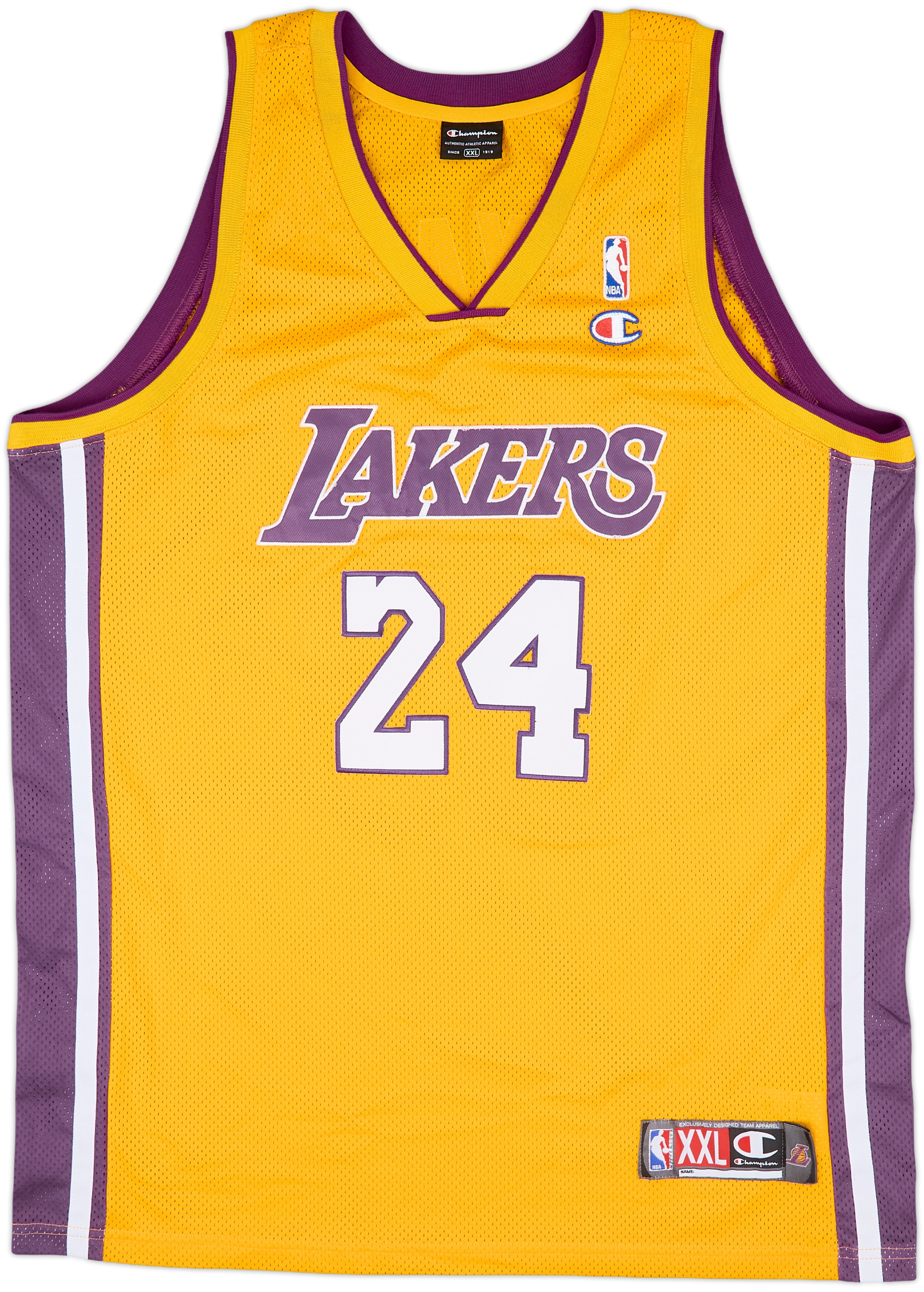 2006-10 LA Lakers Bryant #24 Champion Authentic Home Jersey - 7/10
