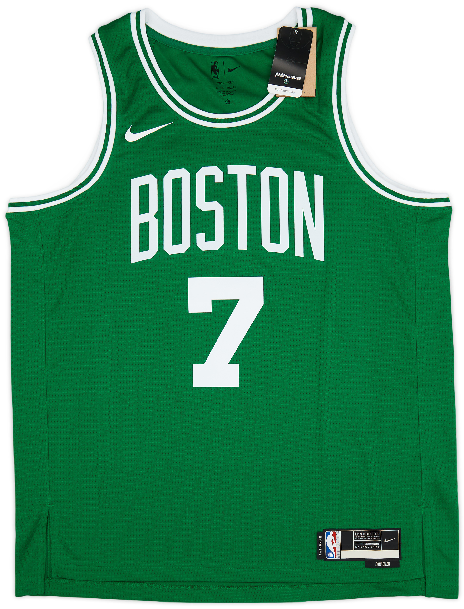 Nike Men's Boston Celtics Jaylen Brown #7 Green Dri-FIT Swingman Jersey