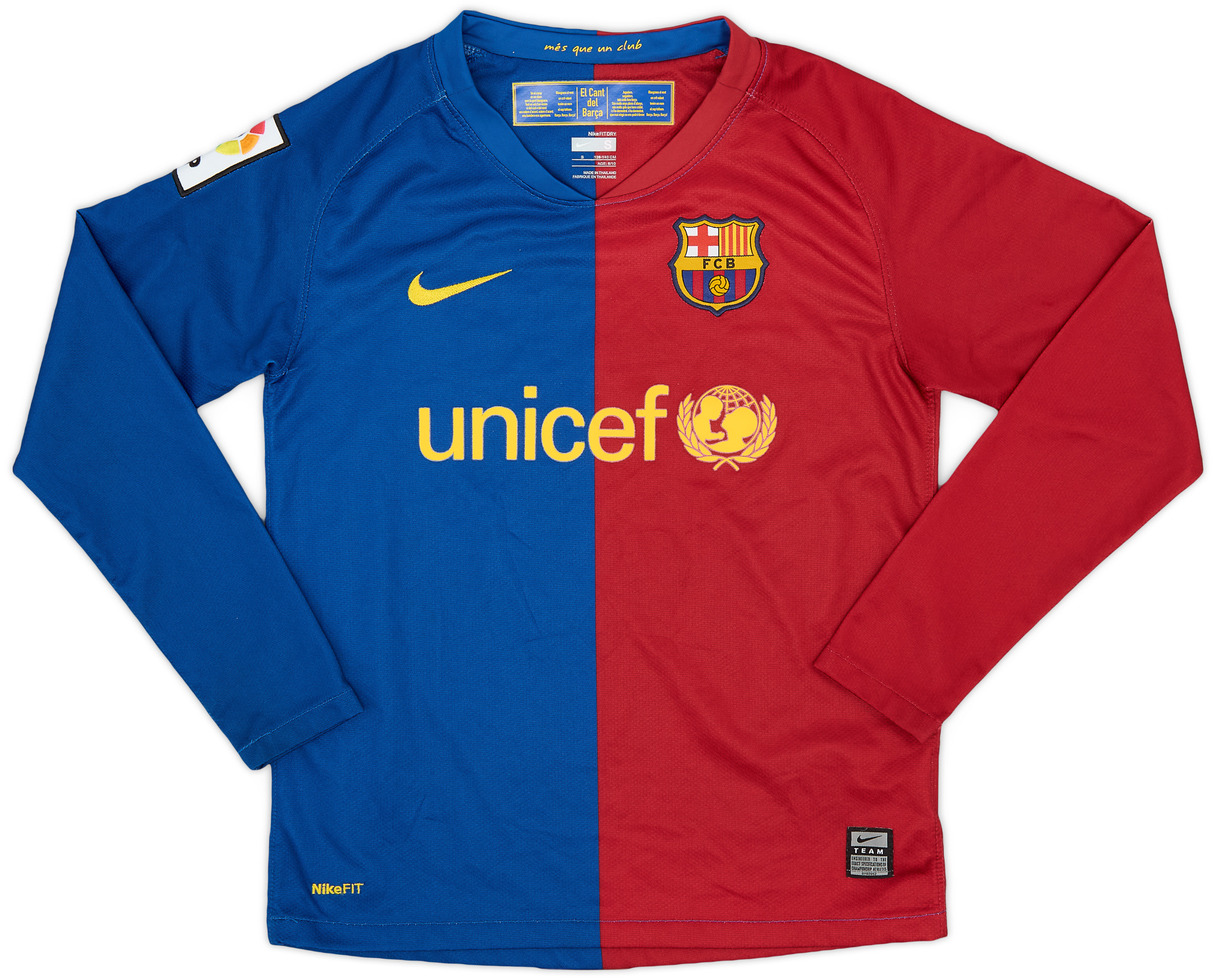 ウェア 80&#39;s FC Barcelona Home L/S Jersey 1984-89 Barcelona Home L/S Shirt - 9/10 - (Y)