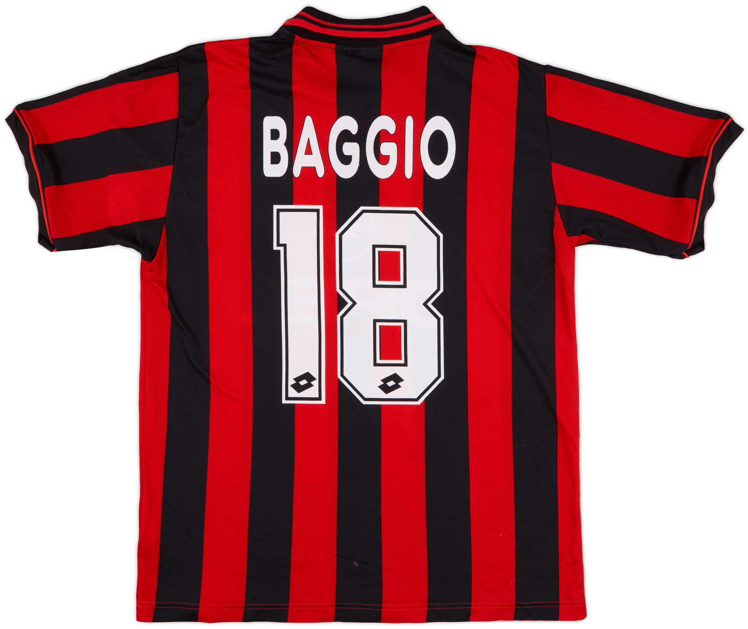 1997-98 AC Milan Home Shirt Baggio #18 - 8/10 - (M)