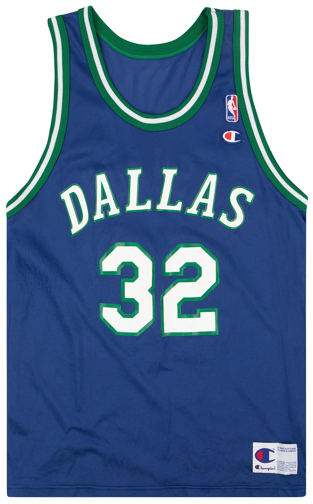 1995-97 Dallas Mavericks Mashburn #32 Champion Jersey (Away) L