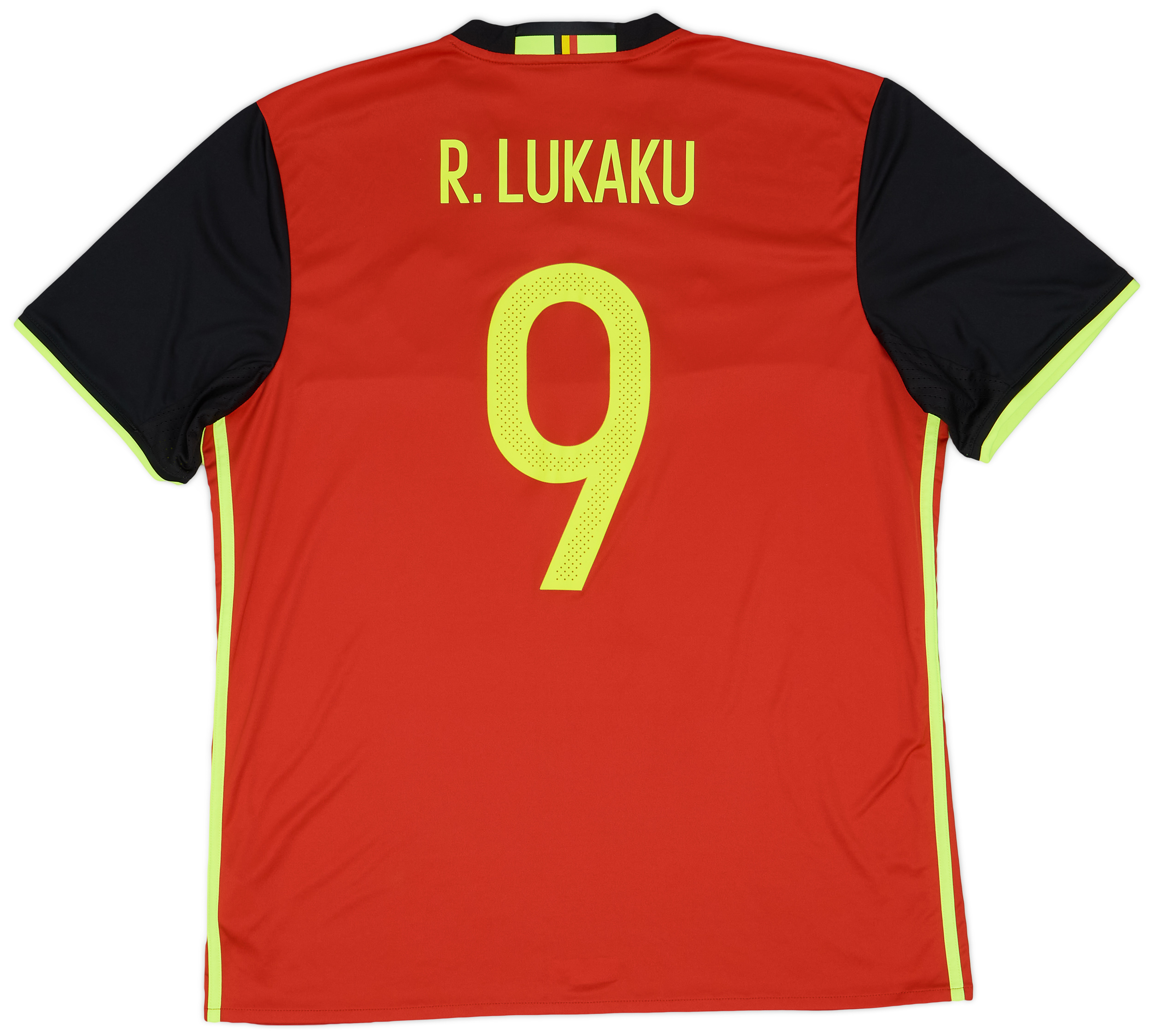 2016-17 Belgium Home Shirt Lukaku #9 - 9/10 - (XL)