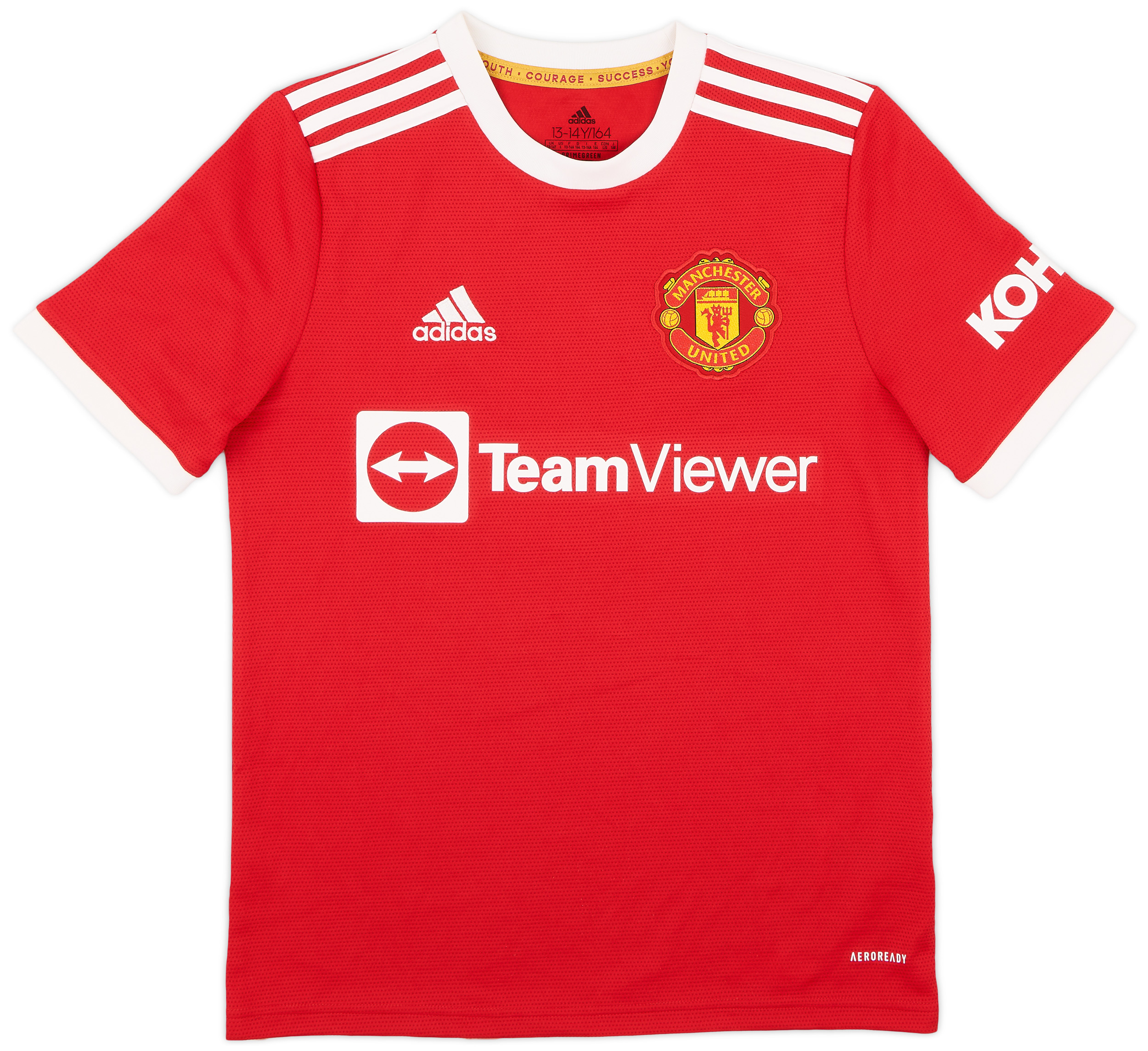 超爆安 2021-22 Manchester (L.Boys) - 8/10 - Shirt Home United ウェア
