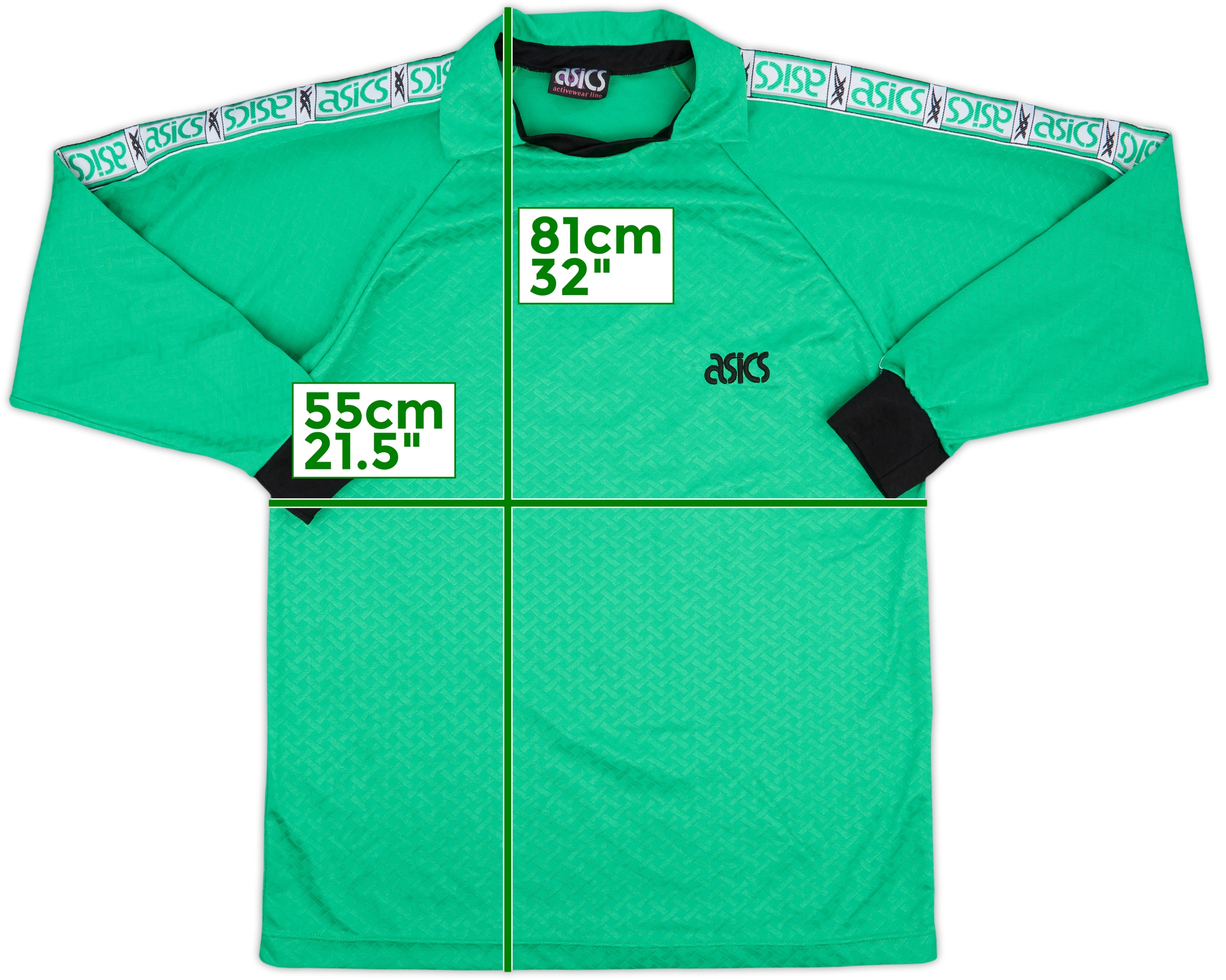 1990s Asics Template L/S Shirt - 9/10 - (XL)