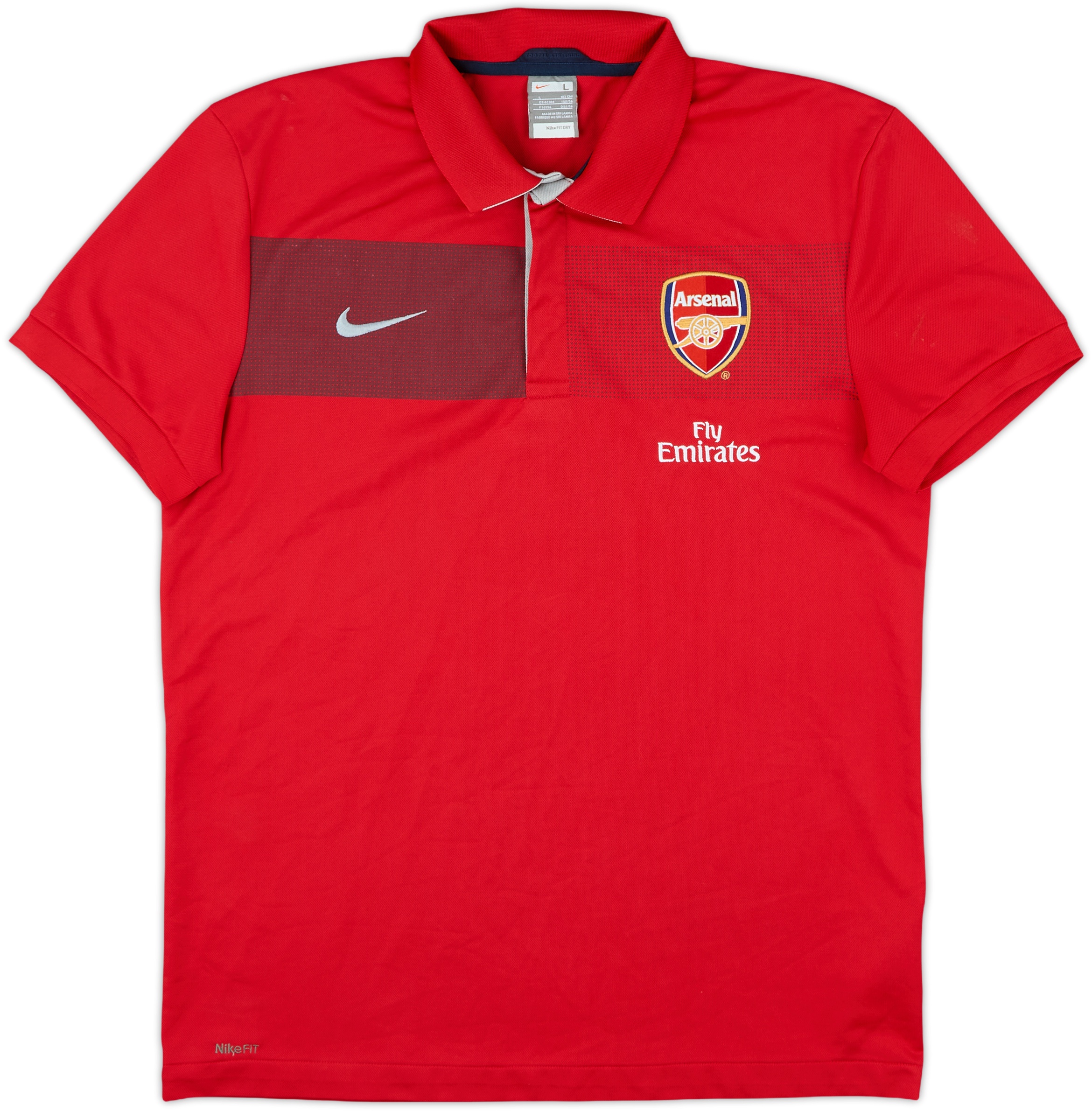 2009-10 Arsenal Nike Polo Shirt - 7/10 - (L)