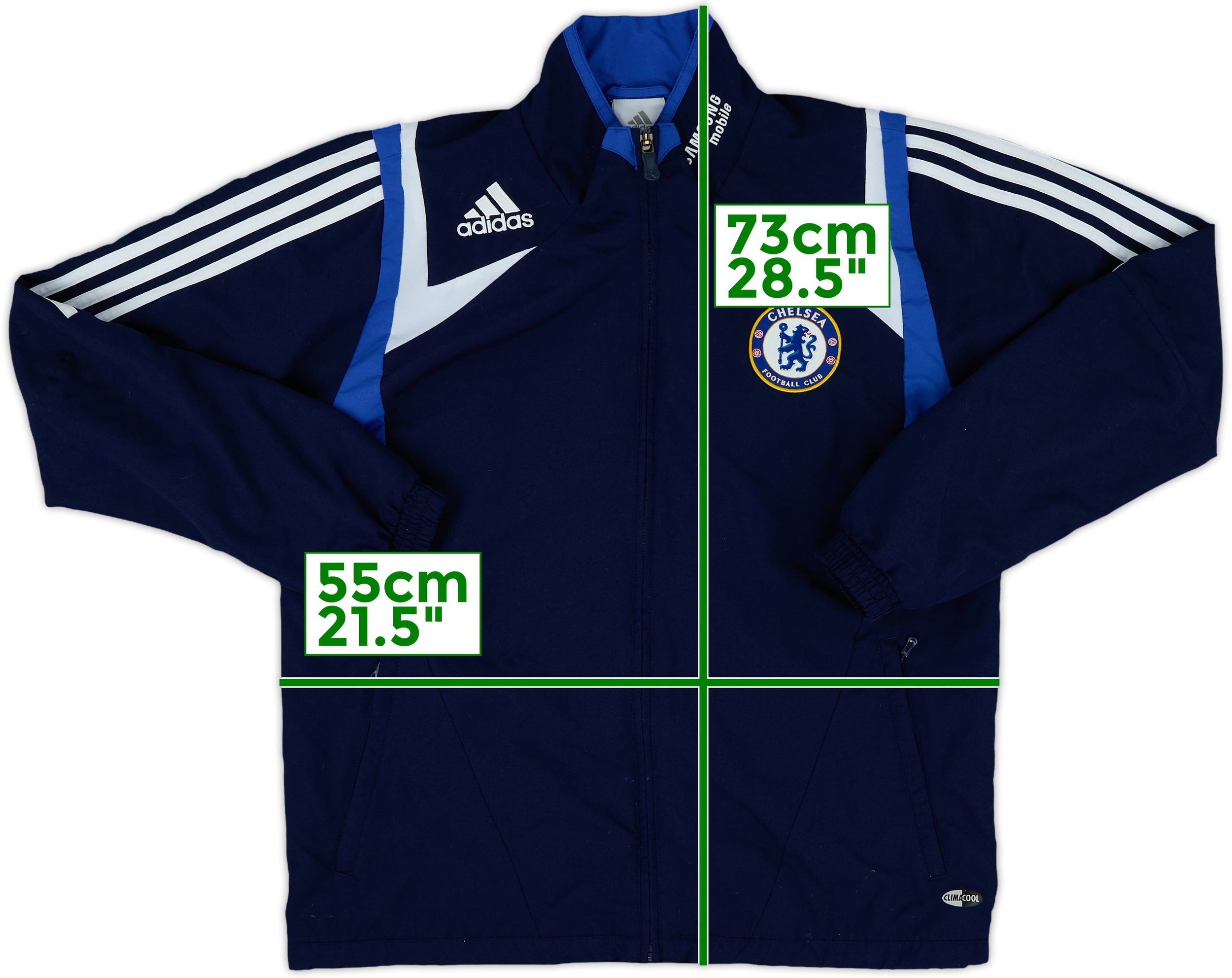 2007-08 Chelsea adidas Track Jacket - 8/10 - (S)