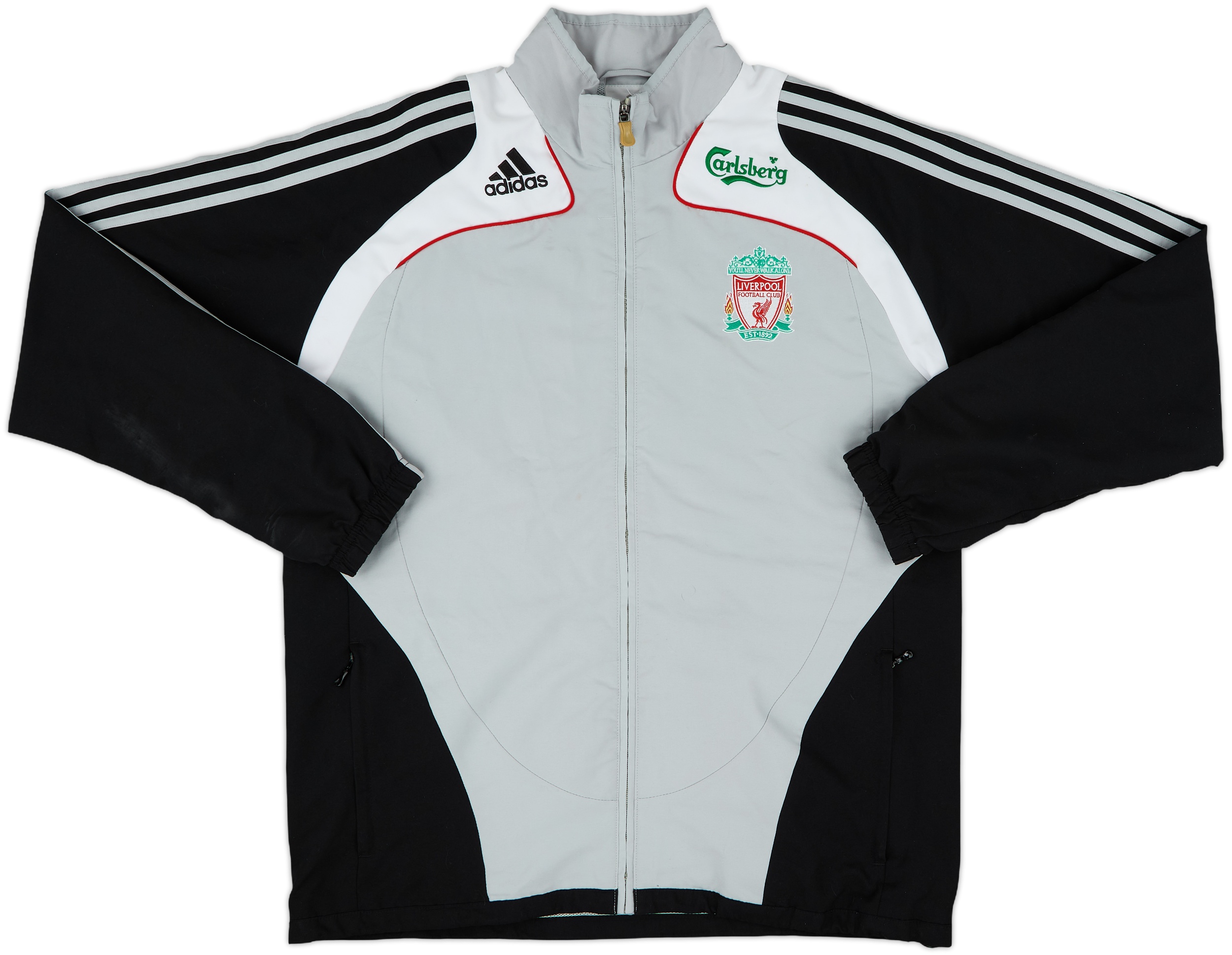 2008-09 Liverpool adidas Track Jacket - 7/10 - (L)