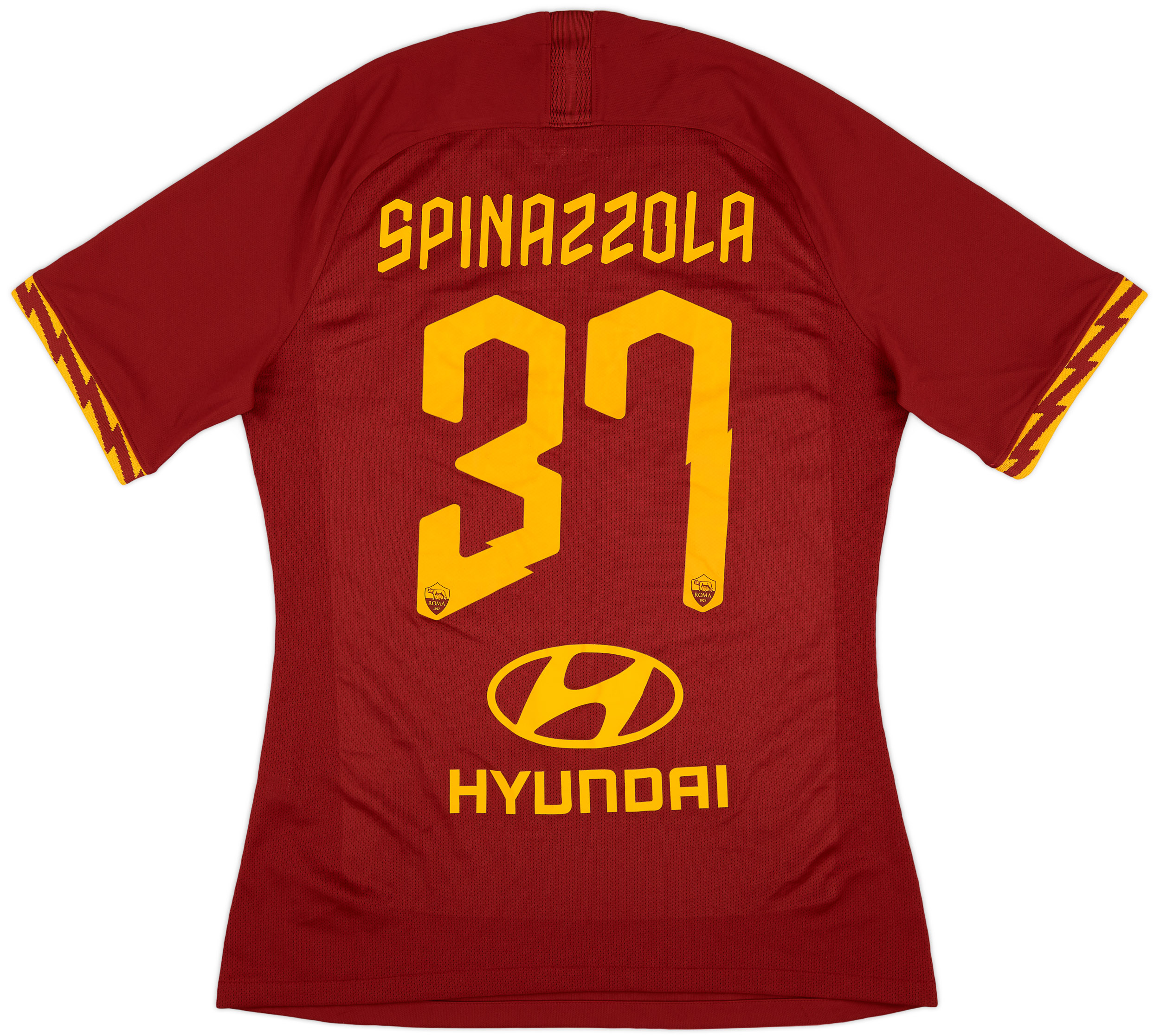 2019-20 Roma Home Shirt Spinazzola #37 - 9/10 - (L) 