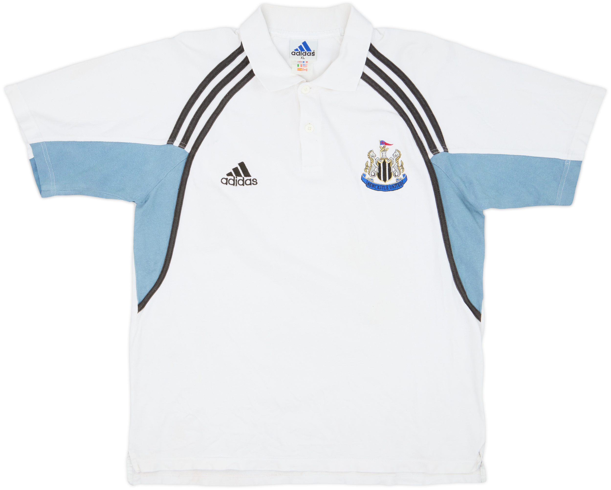 2000-01 Newcastle United adidas Polo Shirt - 8/10 - (XL)