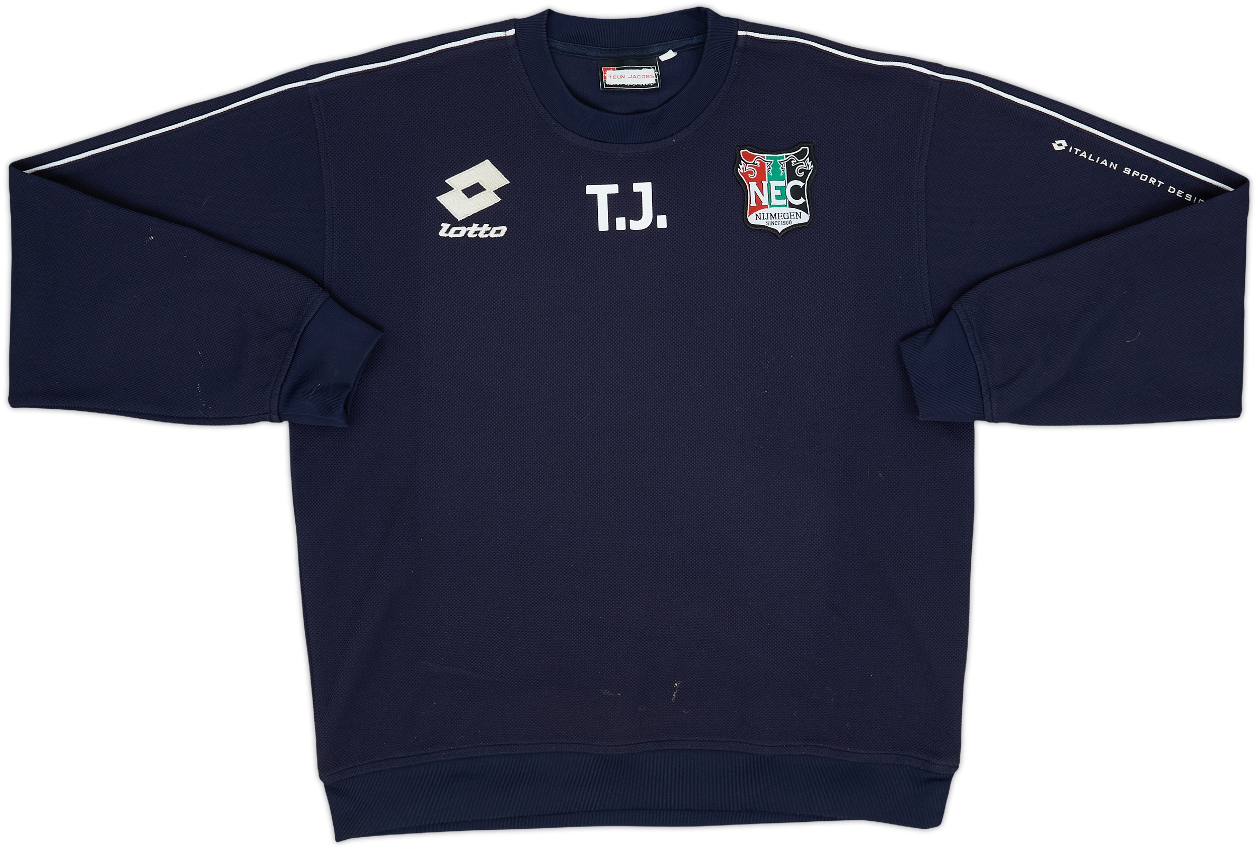 2004-05 NEC Nijmegen Staff Issue Lotto Sweat Top T.J. - 8/10 - (L)