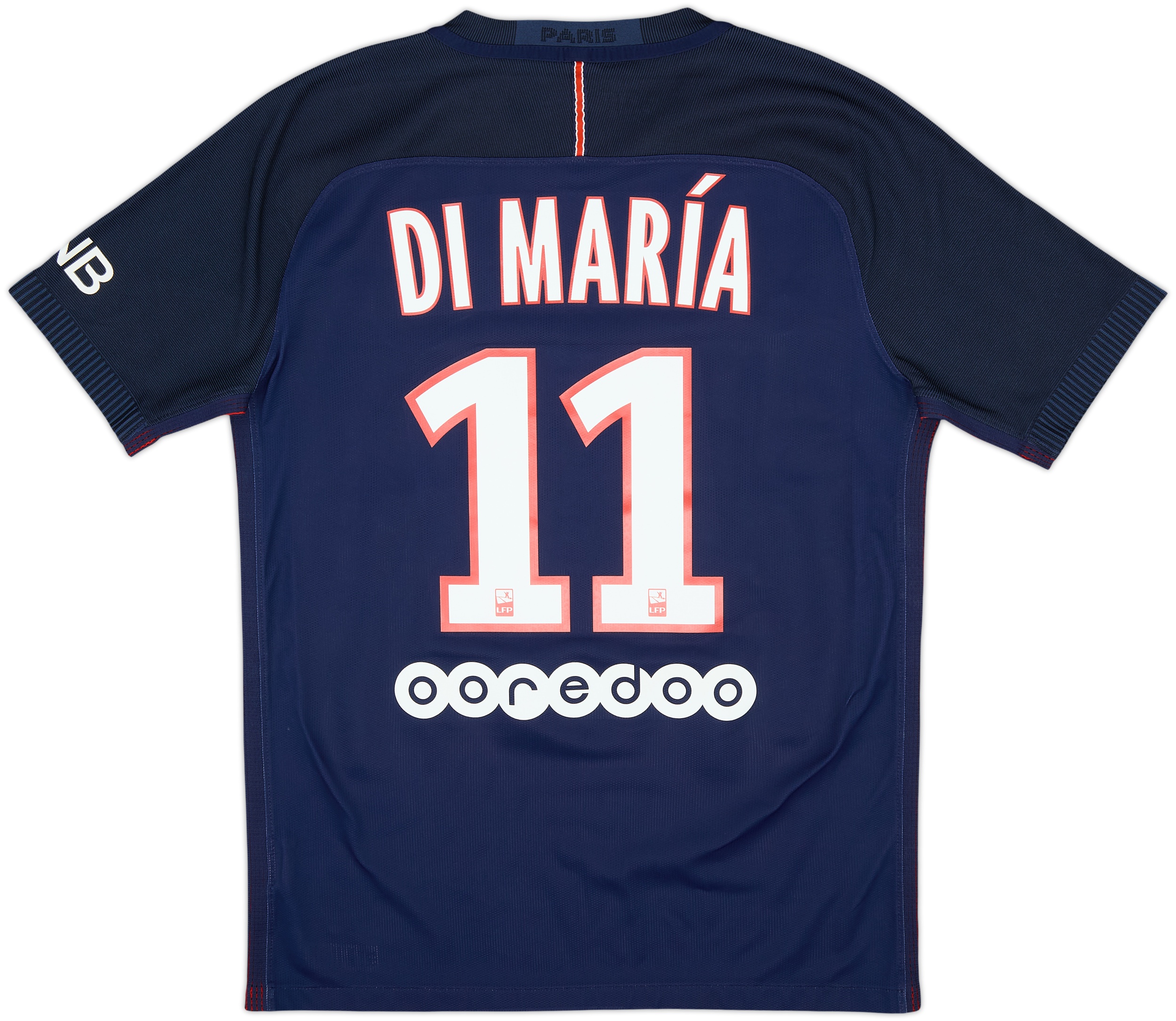 パリ・サンジェルマン DI MARÍA 11 2016-17 Paris Saint-Germain Authentic Home Shirt DiMaria #11 - 10