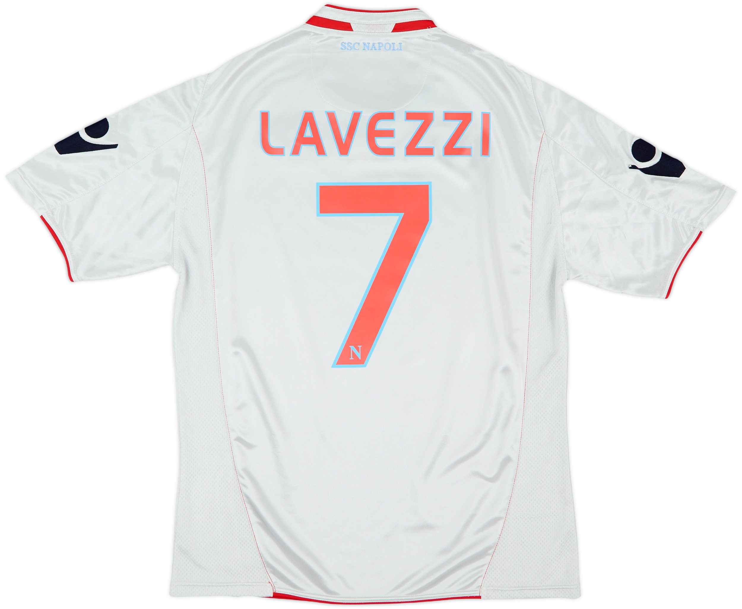 2009-10 Napoli Away Shirt Lavezzi #7 - 7/10 - (L), image size:2500x2053