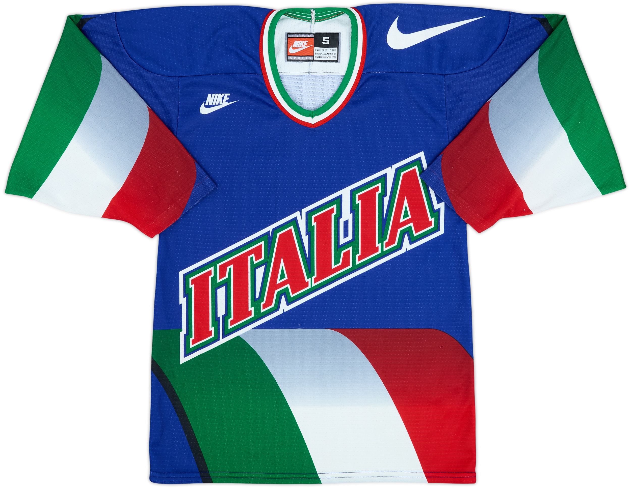 Maillot Hockey Sur Glace Italie #18 De Toni – Authentique, Rare (occasion Canada)