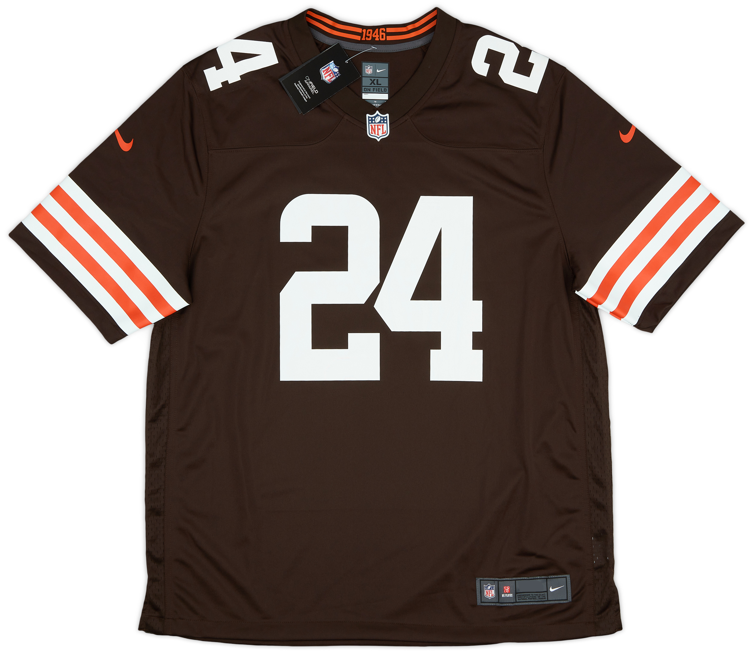 202023 Cleveland Browns Chubb 24 Nike Game Home Jersey (XL)