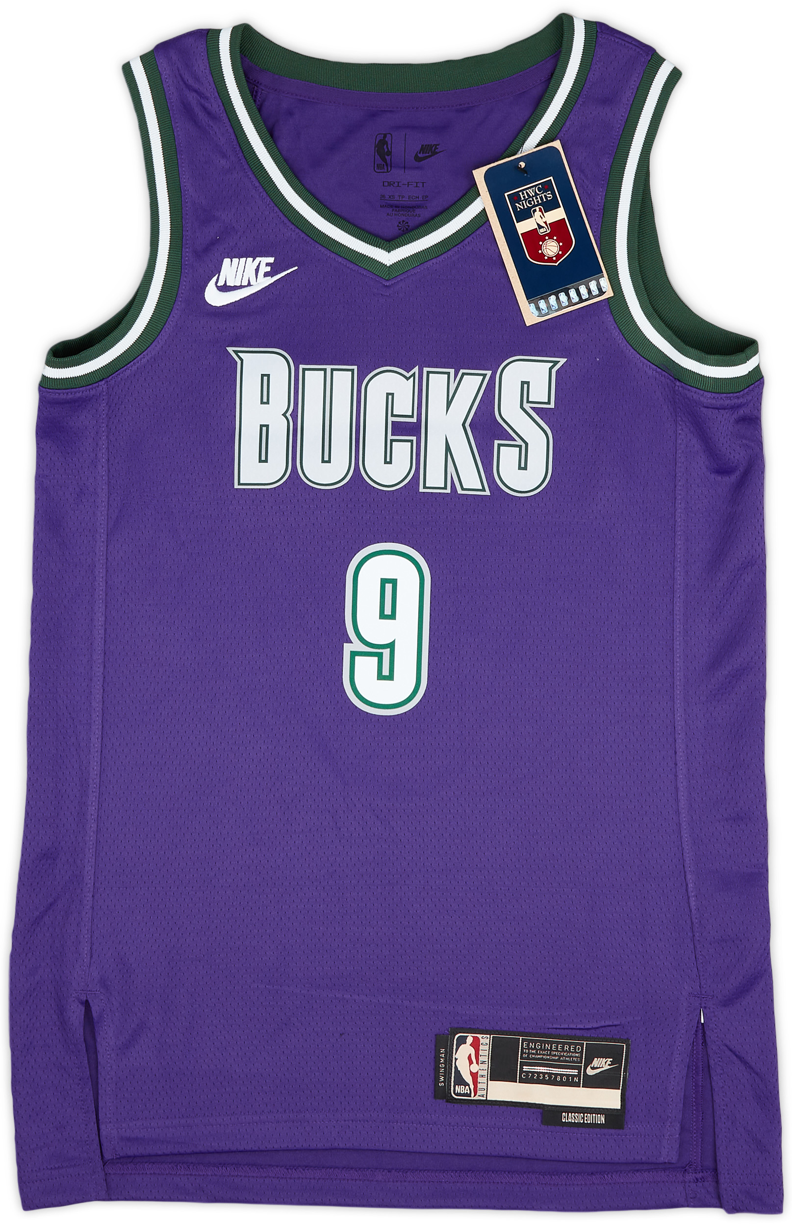 2022-23 Milwaukee Bucks Portis Jr #9 Nike Swingman Classic Jersey (XL)